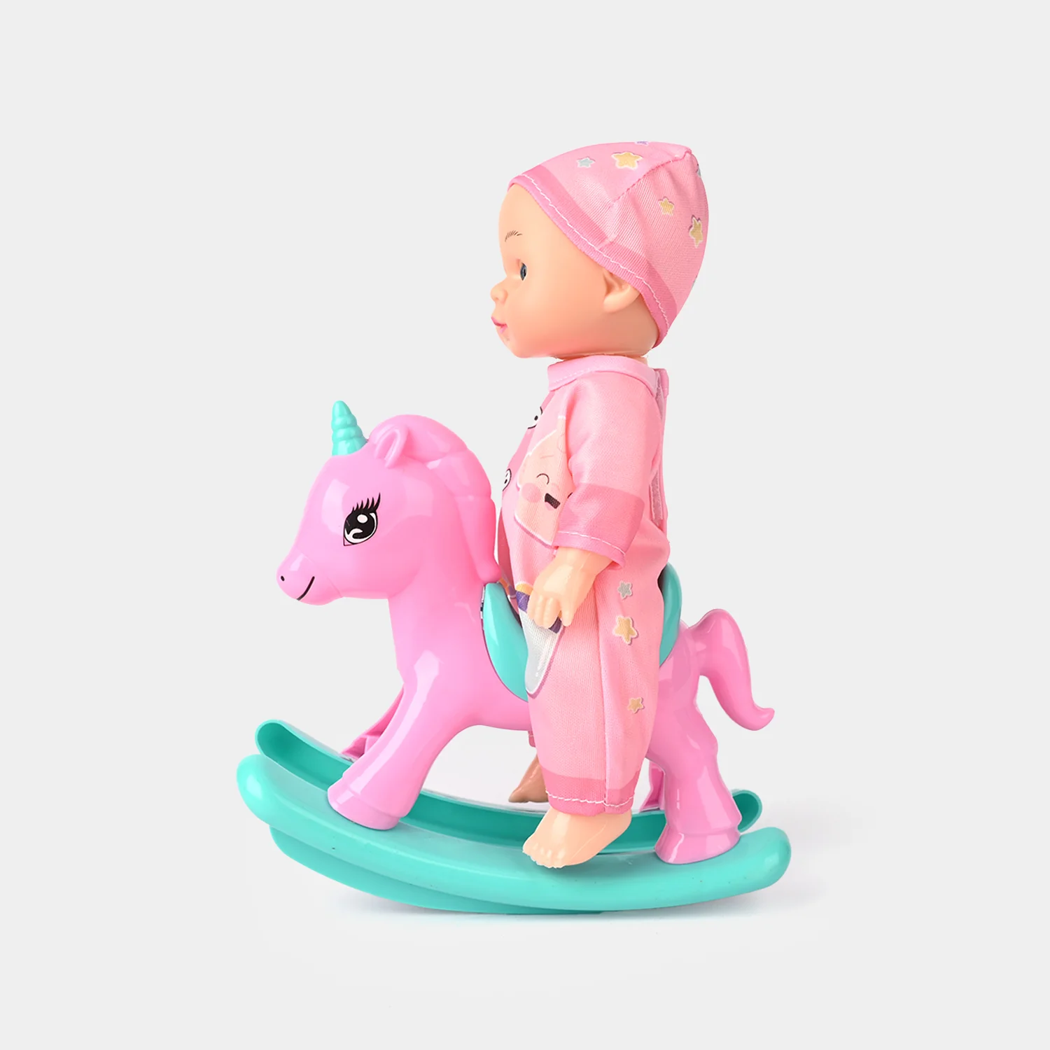 10 Inch Doll With Rocking Horse - Image 2