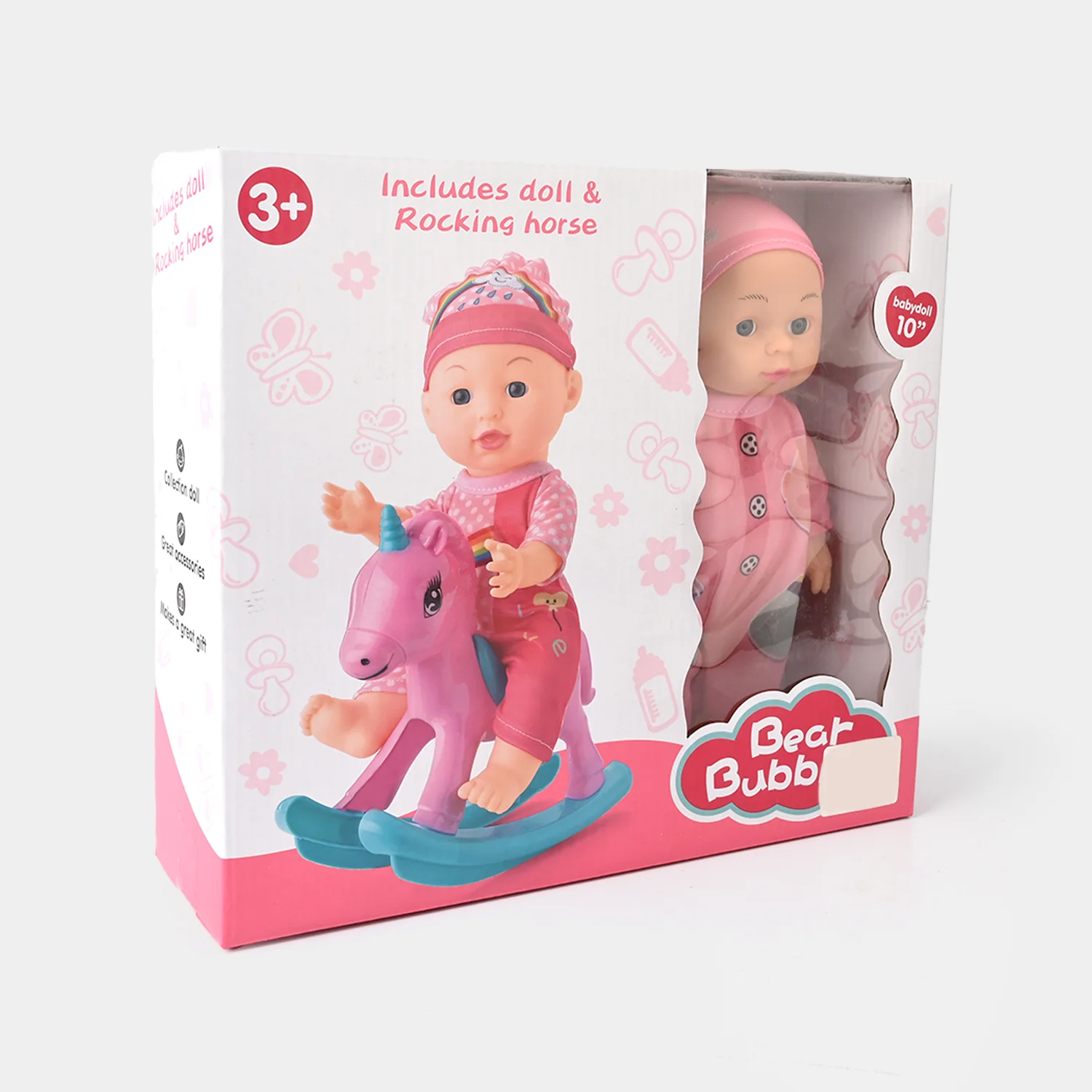 10 Inch Doll With Rocking Horse - Image 3