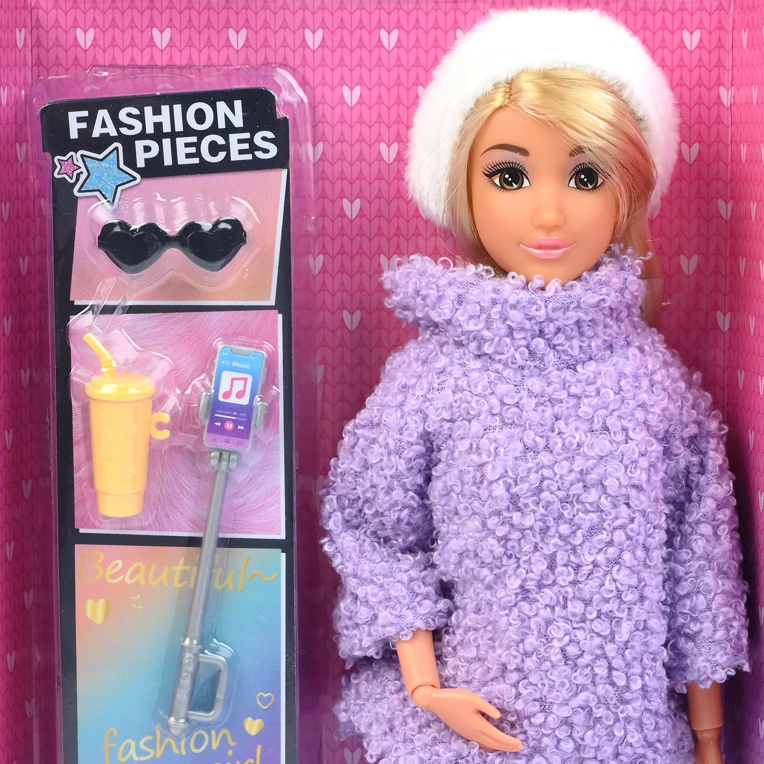11.5" Lovely Fashion Doll with Accessories Set - Image 3