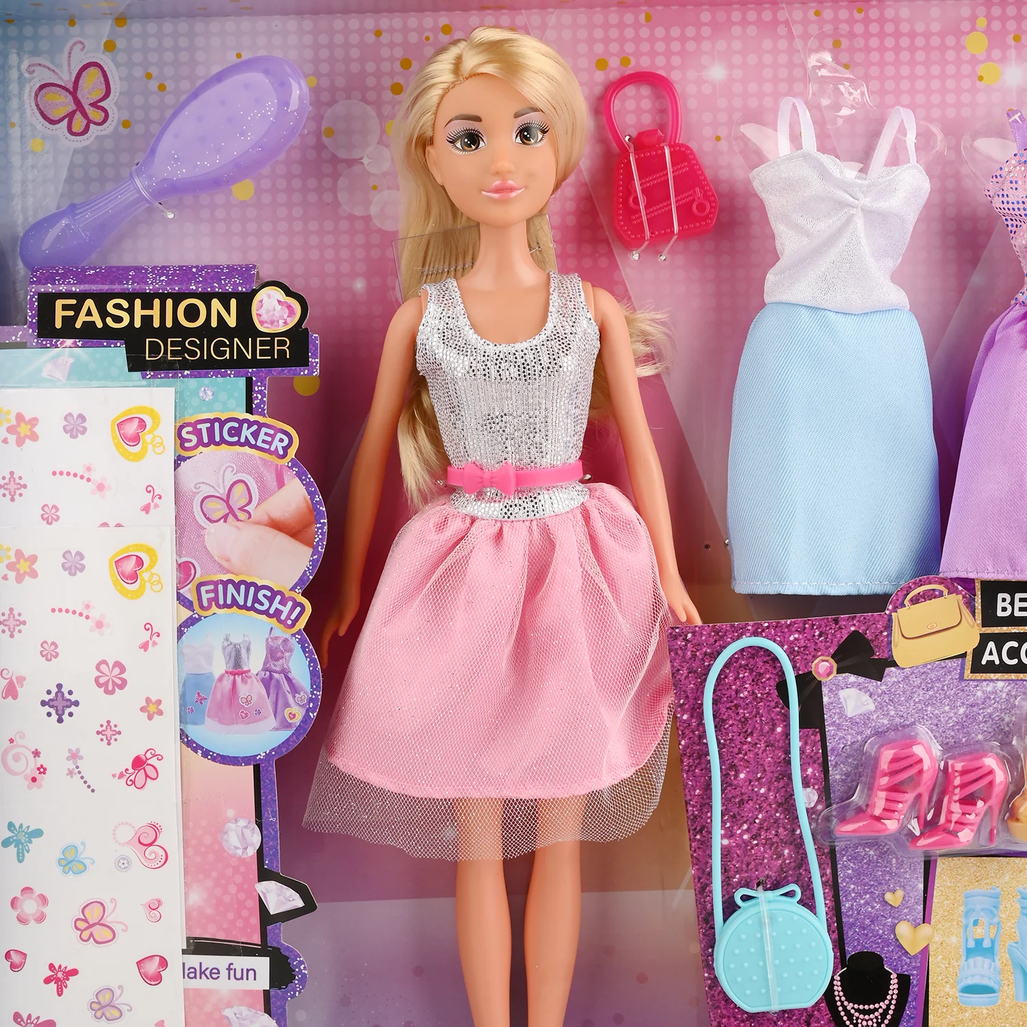 11.5" Lovely Fashion Doll with Accessories Set - Image 3
