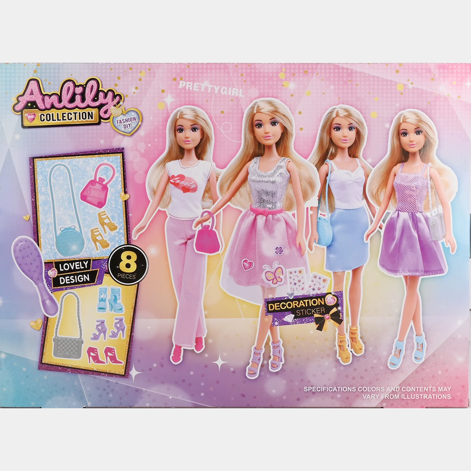 11.5" Lovely Fashion Doll with Accessories Set - Image 6
