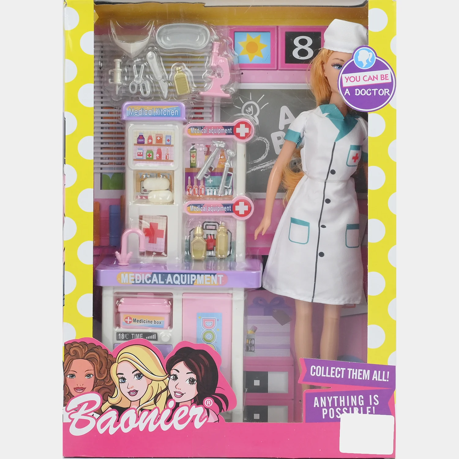 11.5 Inch Doll With Medical Table - Image 5