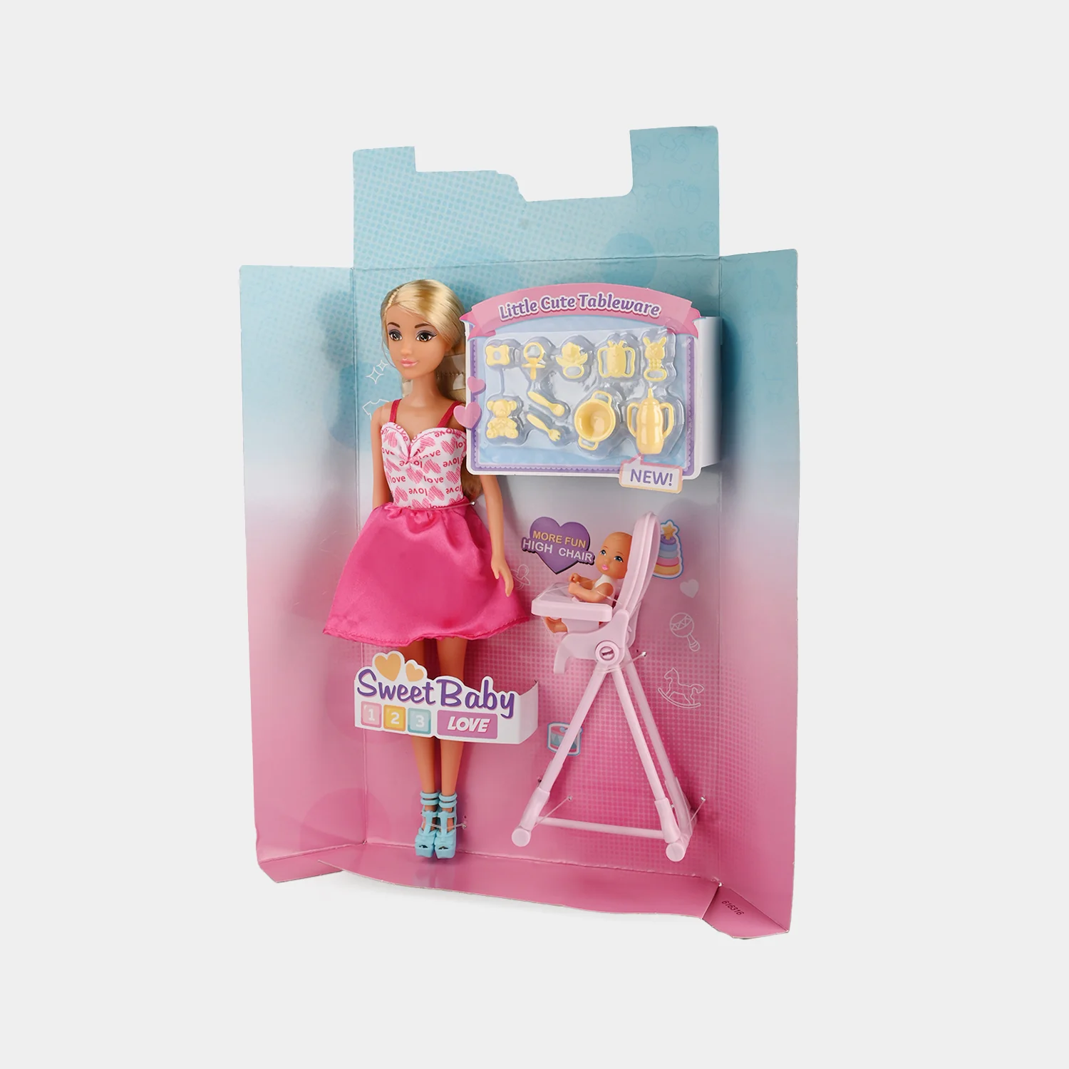 11.5" Lovely Fashion Doll with Accessories Set - Image 6