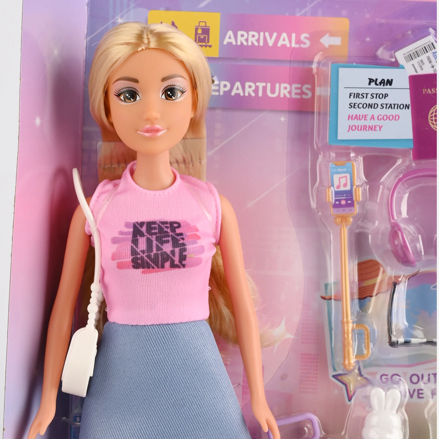 11.5" Lovely Fashion Doll with Accessories Set - Image 3