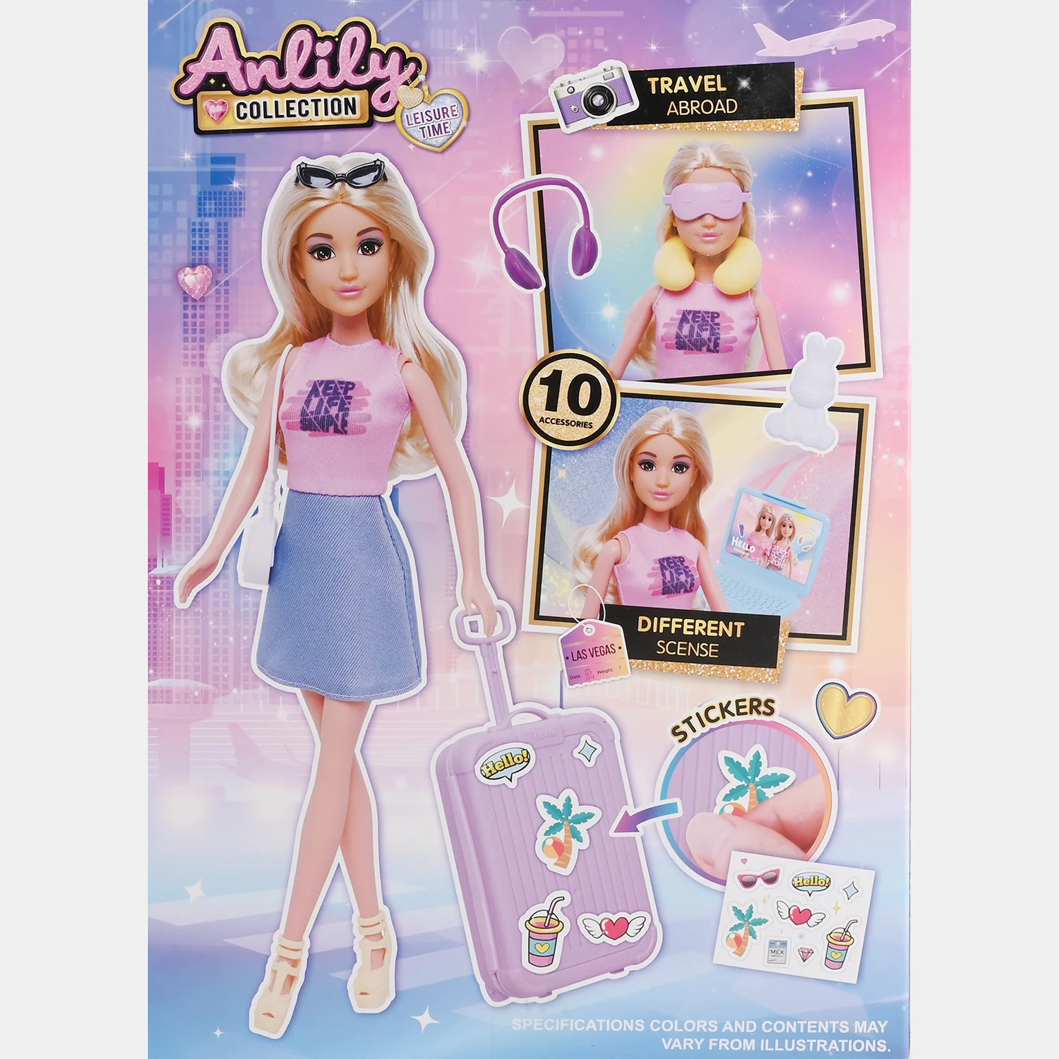 11.5" Lovely Fashion Doll with Accessories Set - Image 7