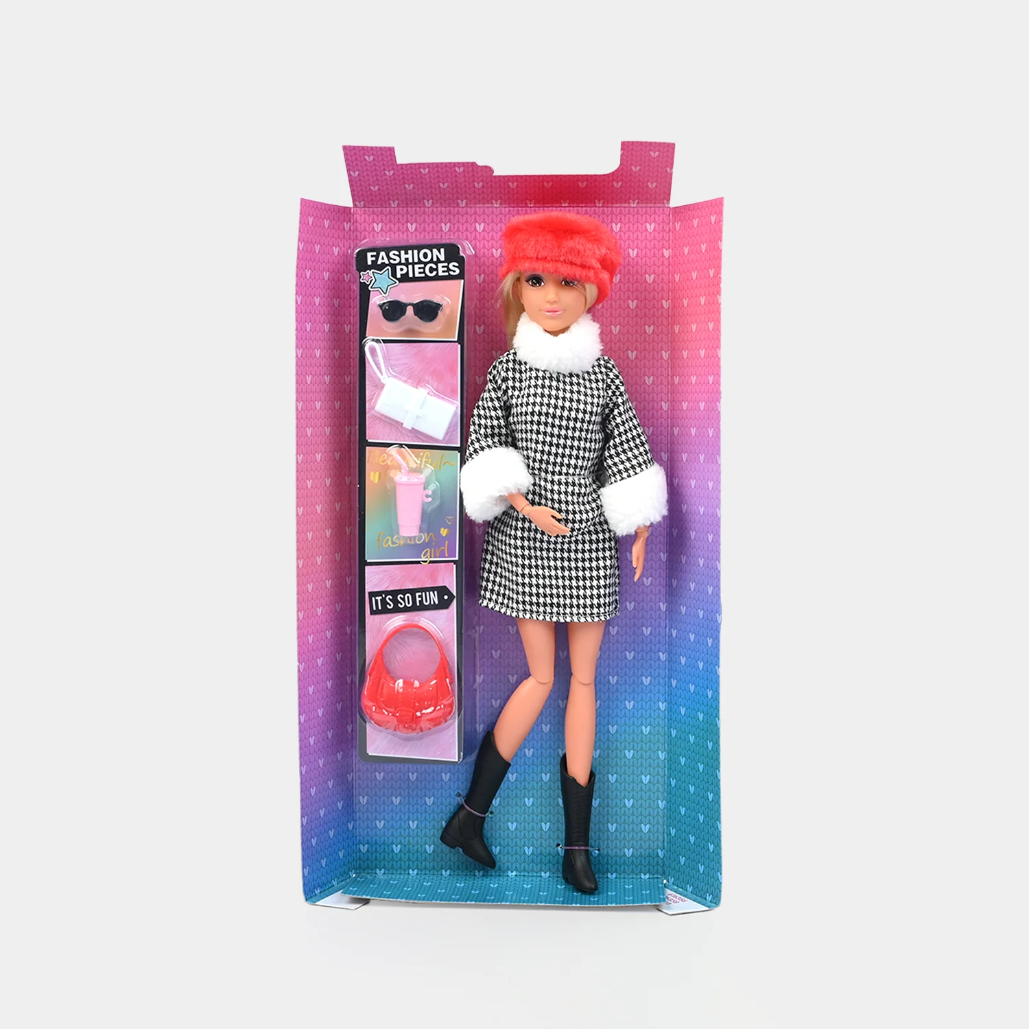 11.5" Lovely Fashion Doll with Accessories Set - Image 2