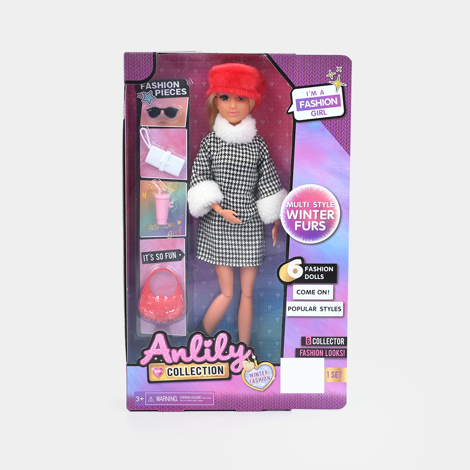11.5" Lovely Fashion Doll with Accessories Set - Image 6