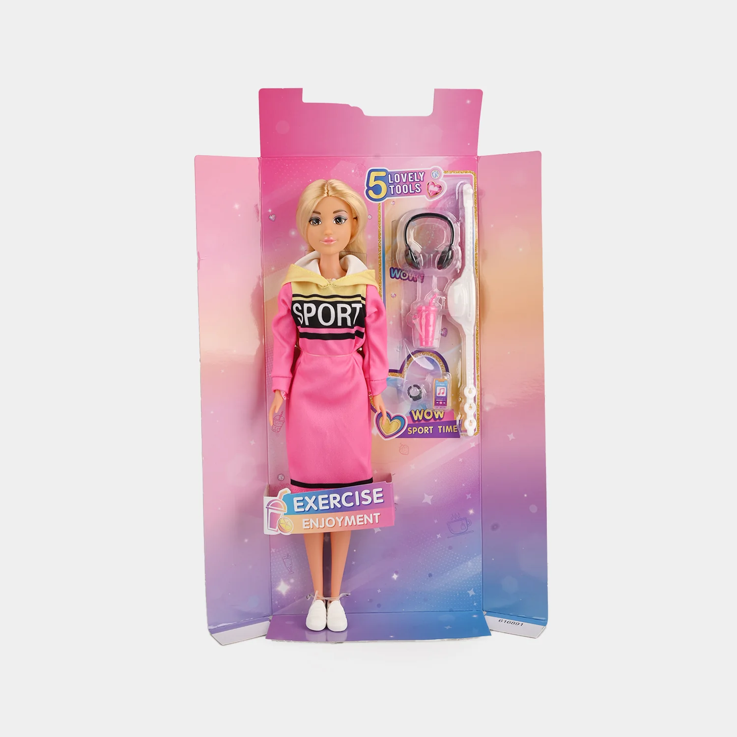 11.5" Lovely Fashion Doll with Accessories Set - Image 2