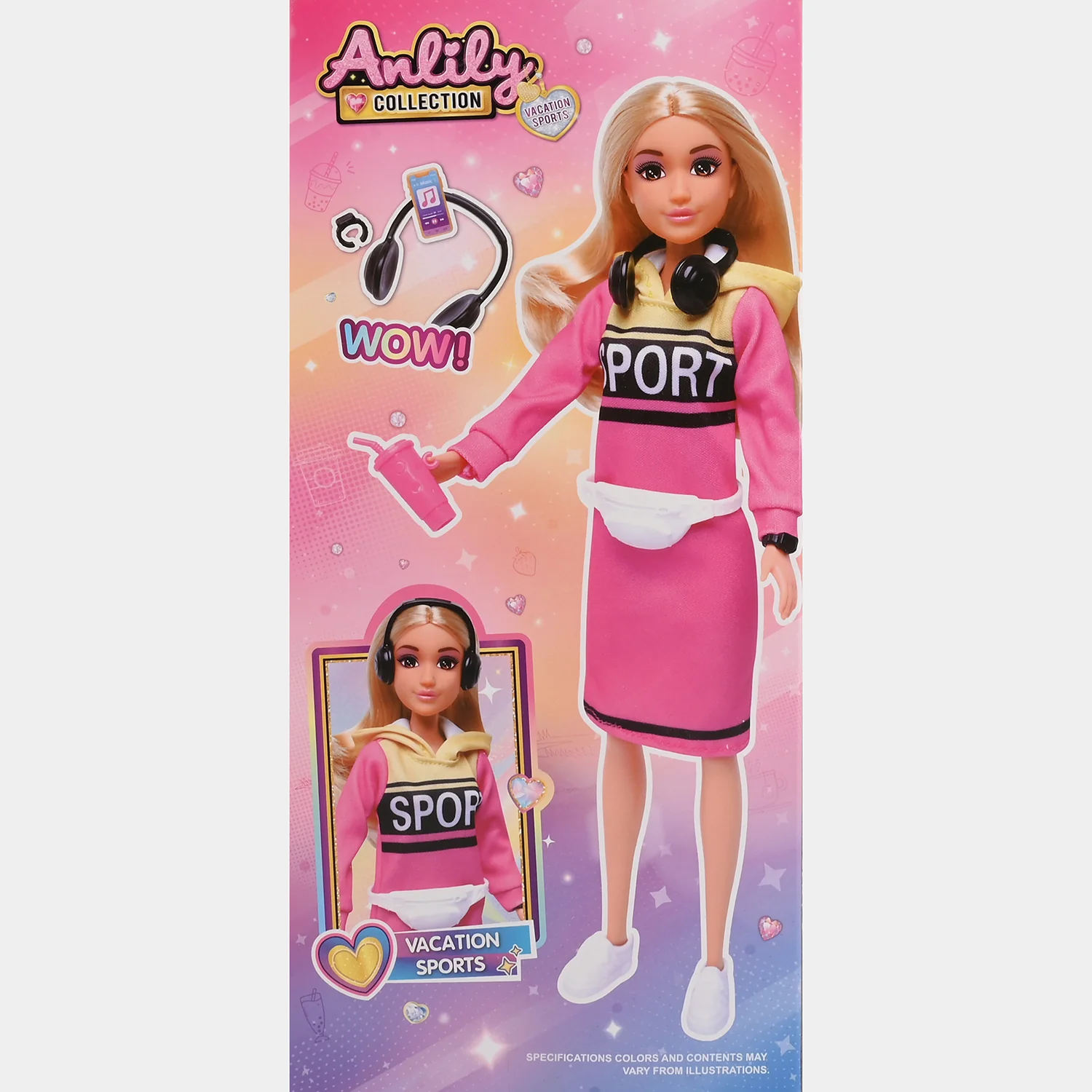 11.5" Lovely Fashion Doll with Accessories Set - Image 6