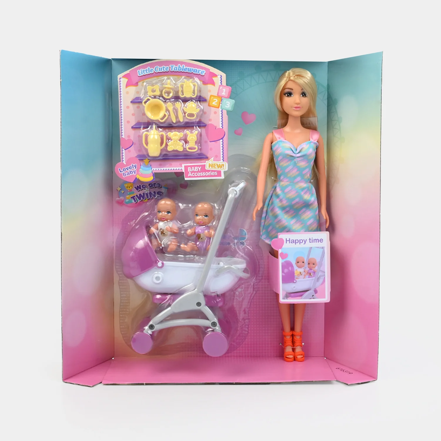 11.5" Lovely Fashion Doll with Accessories Set - Image 2