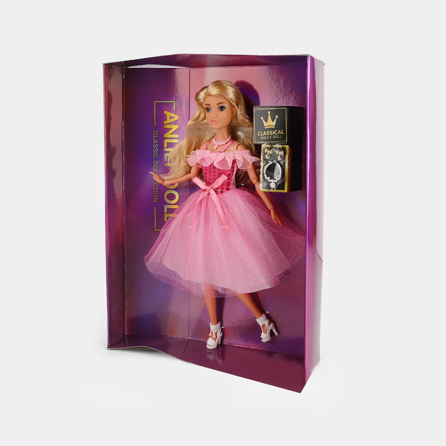 11.5" Lovely Fashion Doll with Accessories Set - Image 4