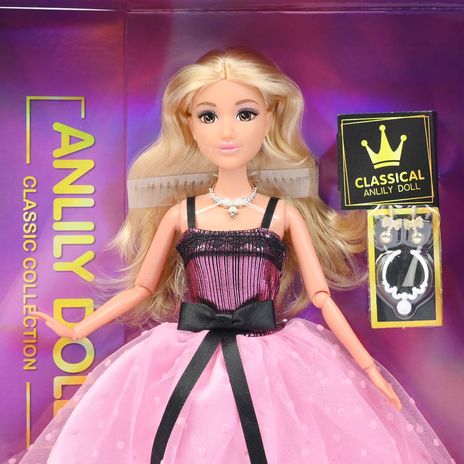 11.5" Lovely Fashion Doll with Accessories Set - Image 3