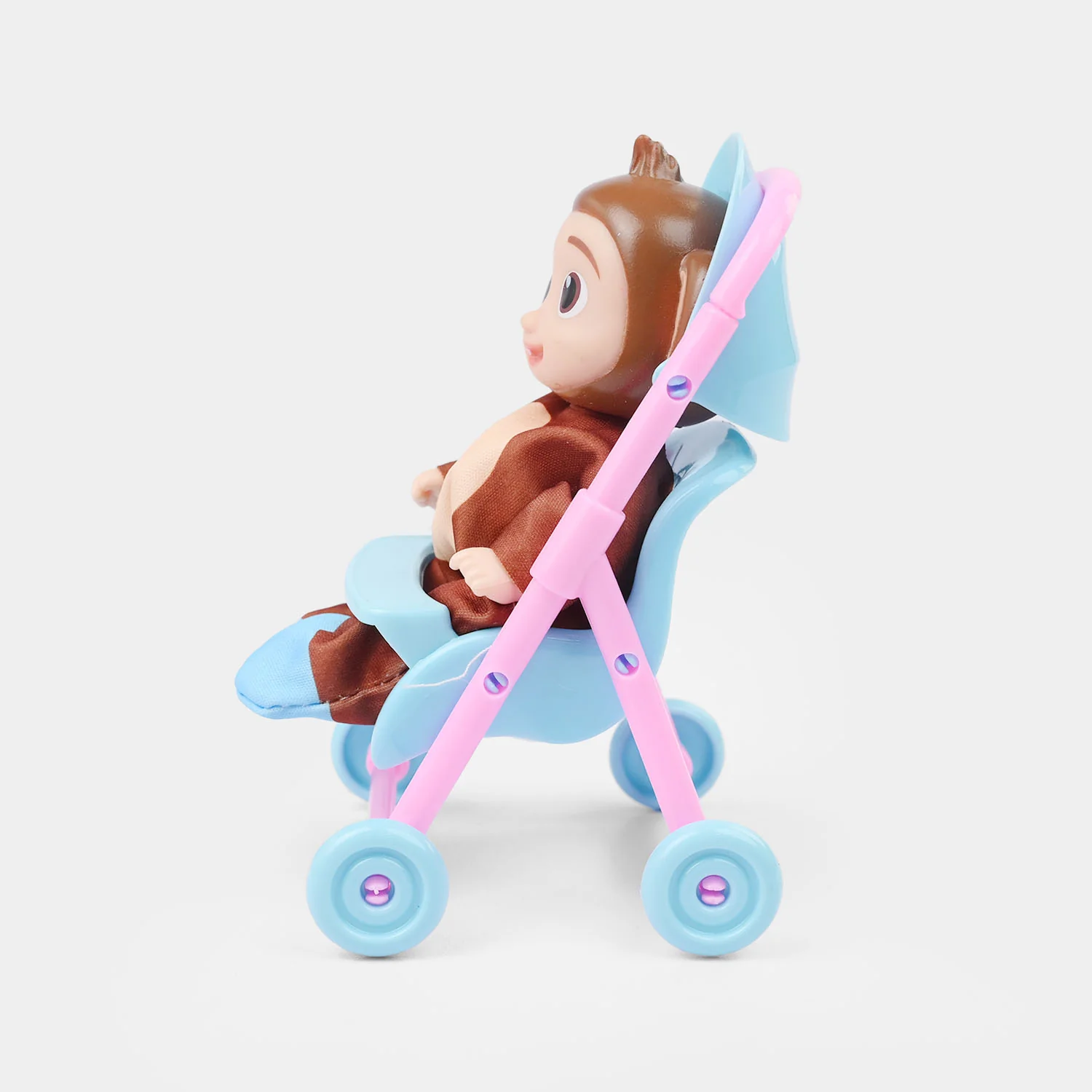 Doll with Toy Stroller Play Set - Image 2