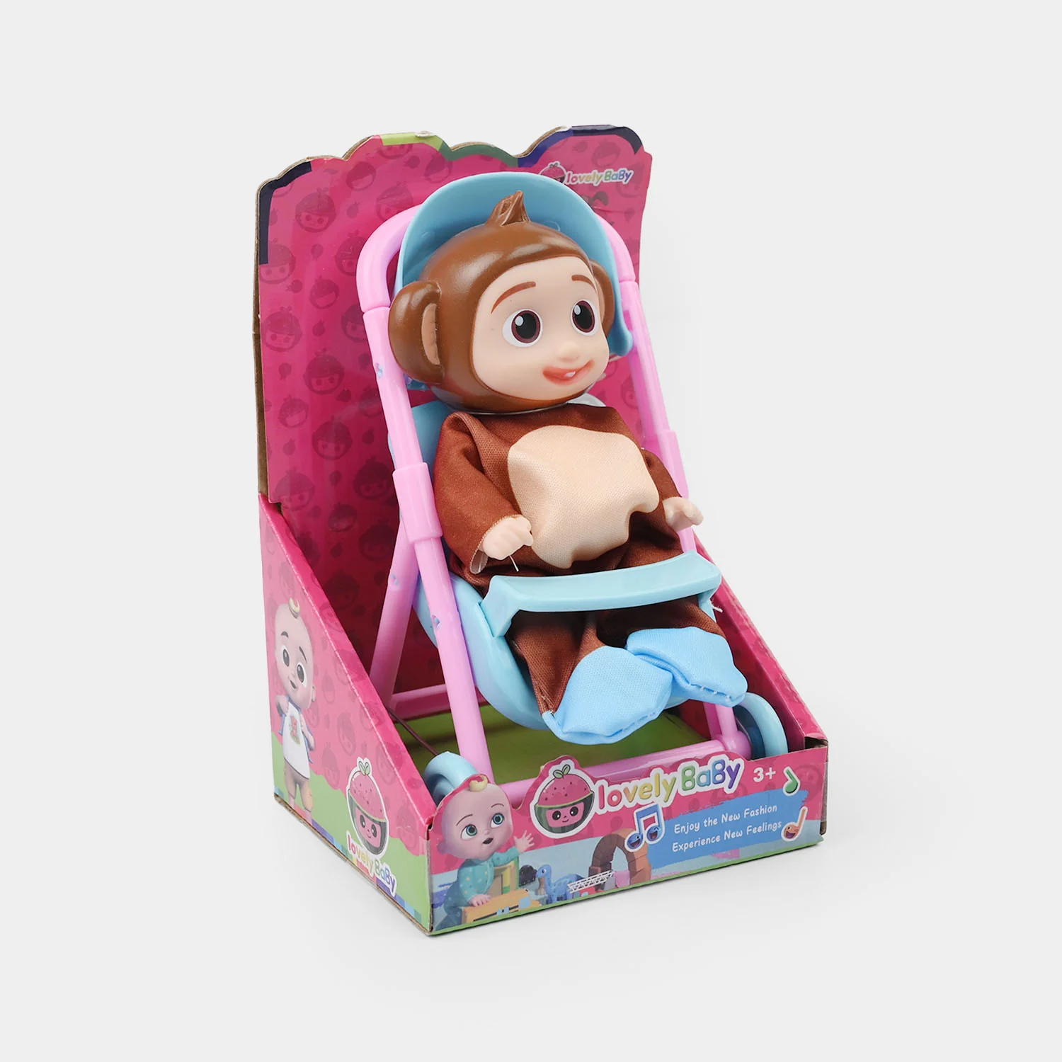 Doll with Toy Stroller Play Set - Image 3