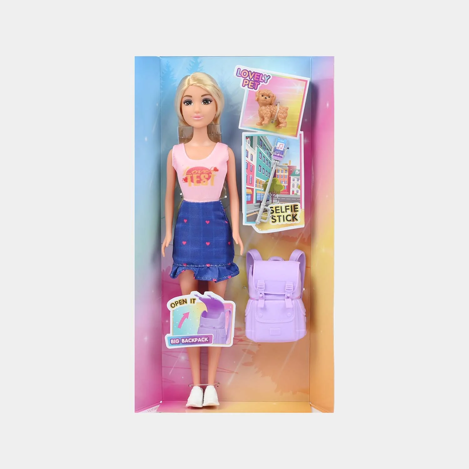11.5" Lovely Fashion Doll with Accessories Set - Image 5