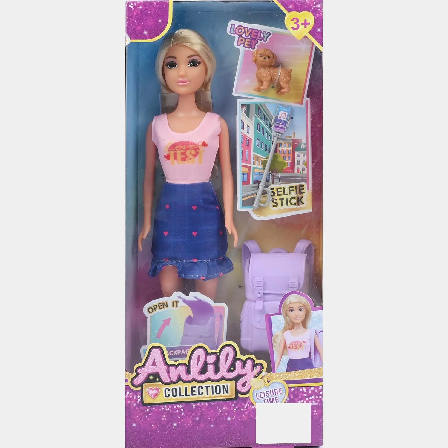 11.5" Lovely Fashion Doll with Accessories Set - Image 6