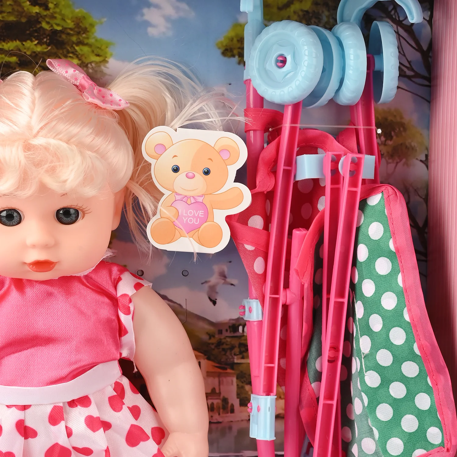 Cute Doll Set with Playful Accessories - Image 4