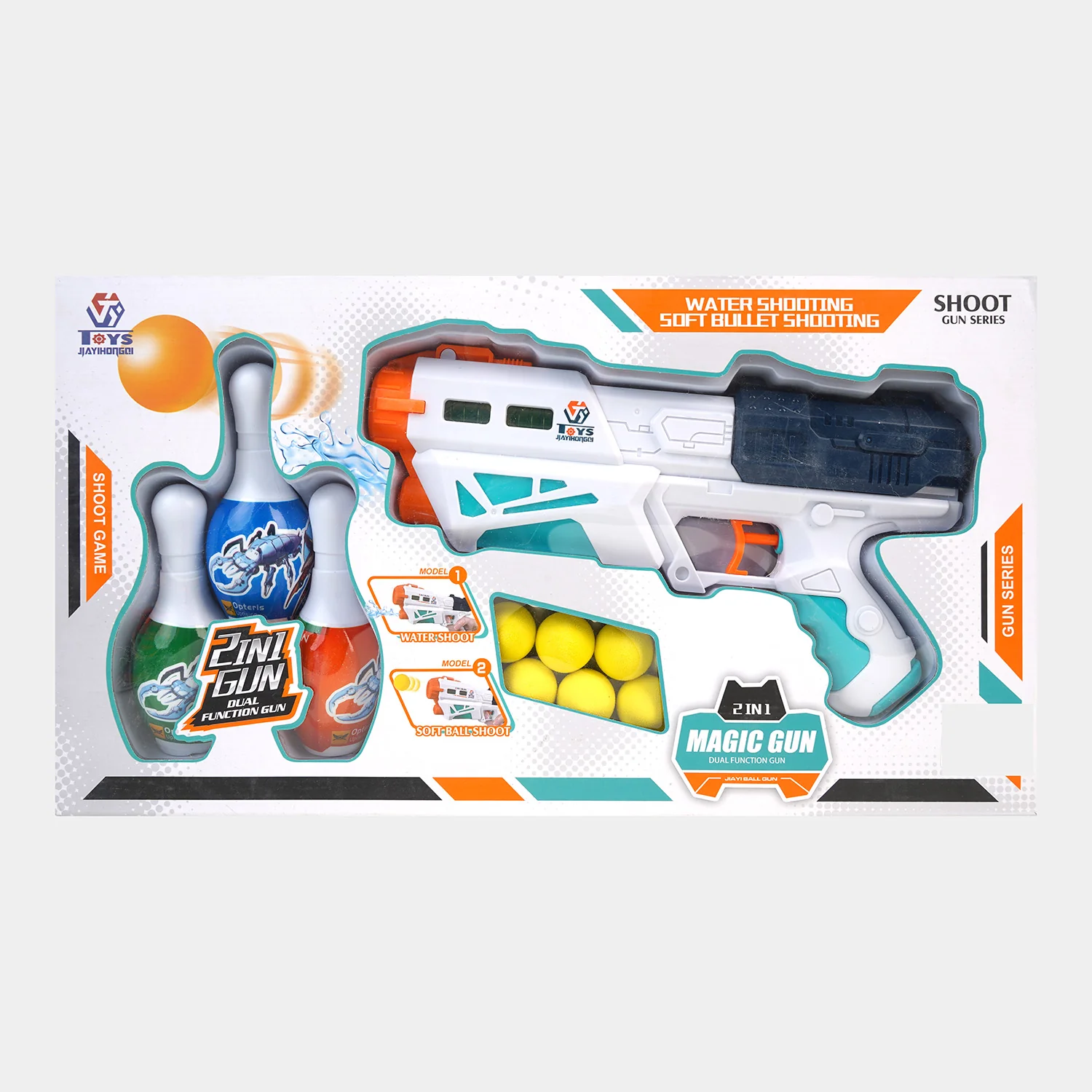 2 IN 1 Water Shooting & Soft Blaster For Kids - Image 3