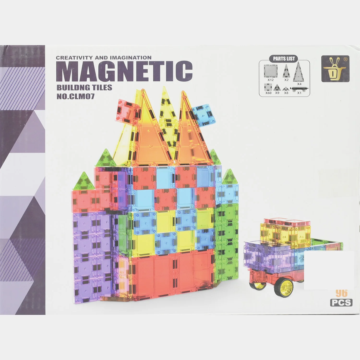 STEM Magnetic Building Tiles Set | 96PCs - Image 2