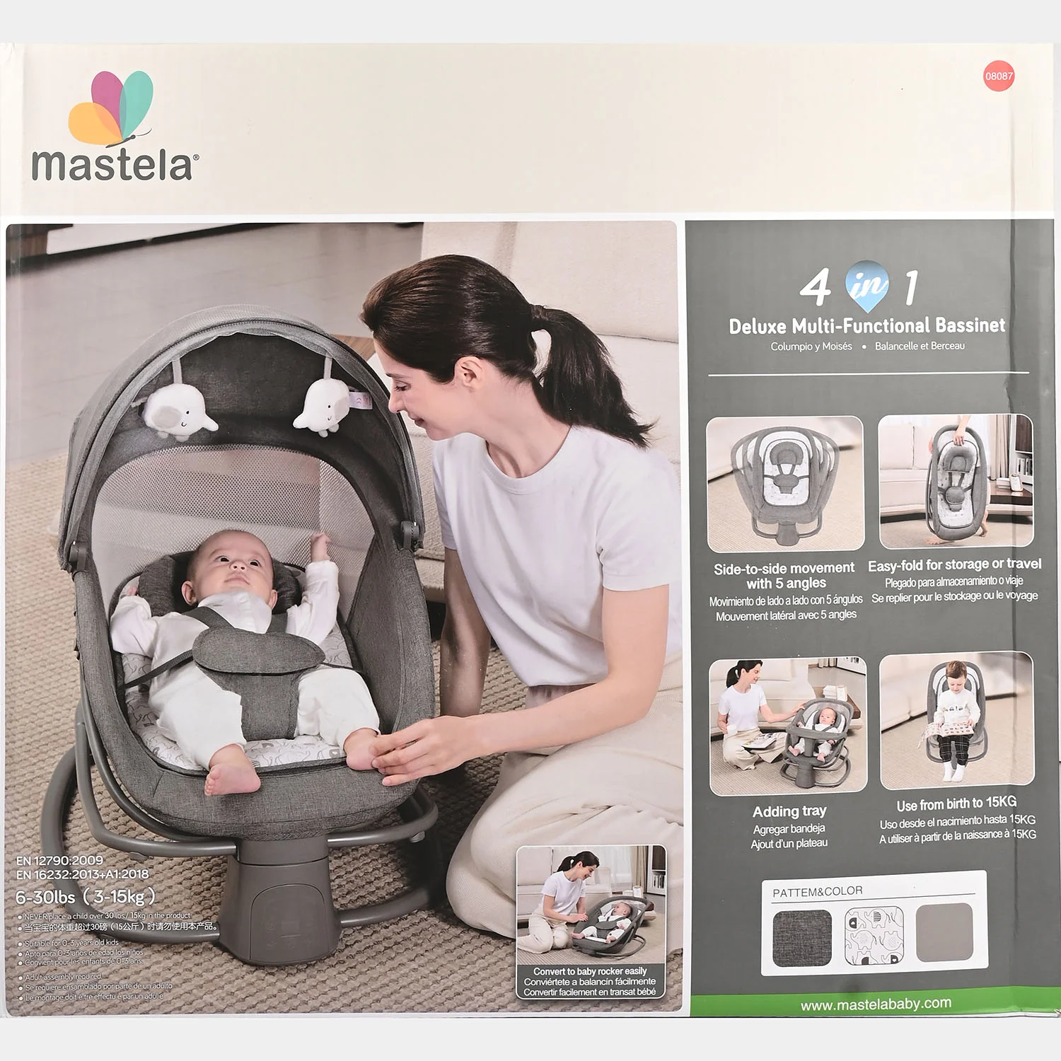 4-in-1 Deluxe Multi-Functional Bassinet Swing Mastela | 8087 - Image 5
