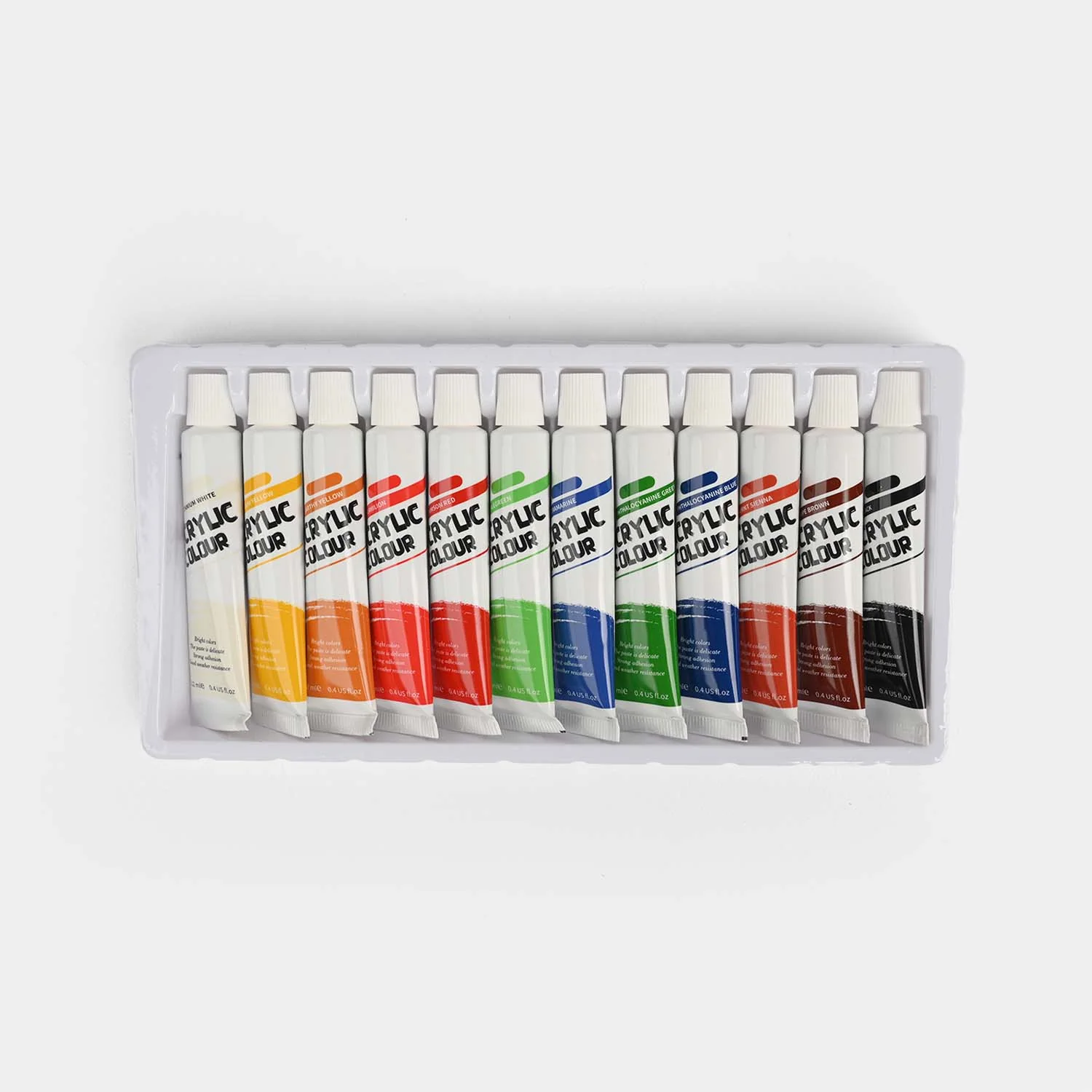 Acrylic Colors Set (12 Colors × 12ml) - Image 2