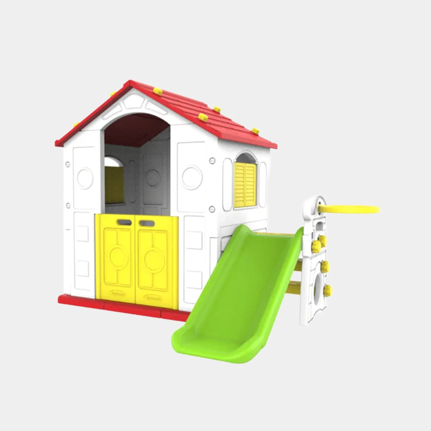ACTIVITY PLAYHOUSE WITH SLIDE AND BASKETBALL - Image 3