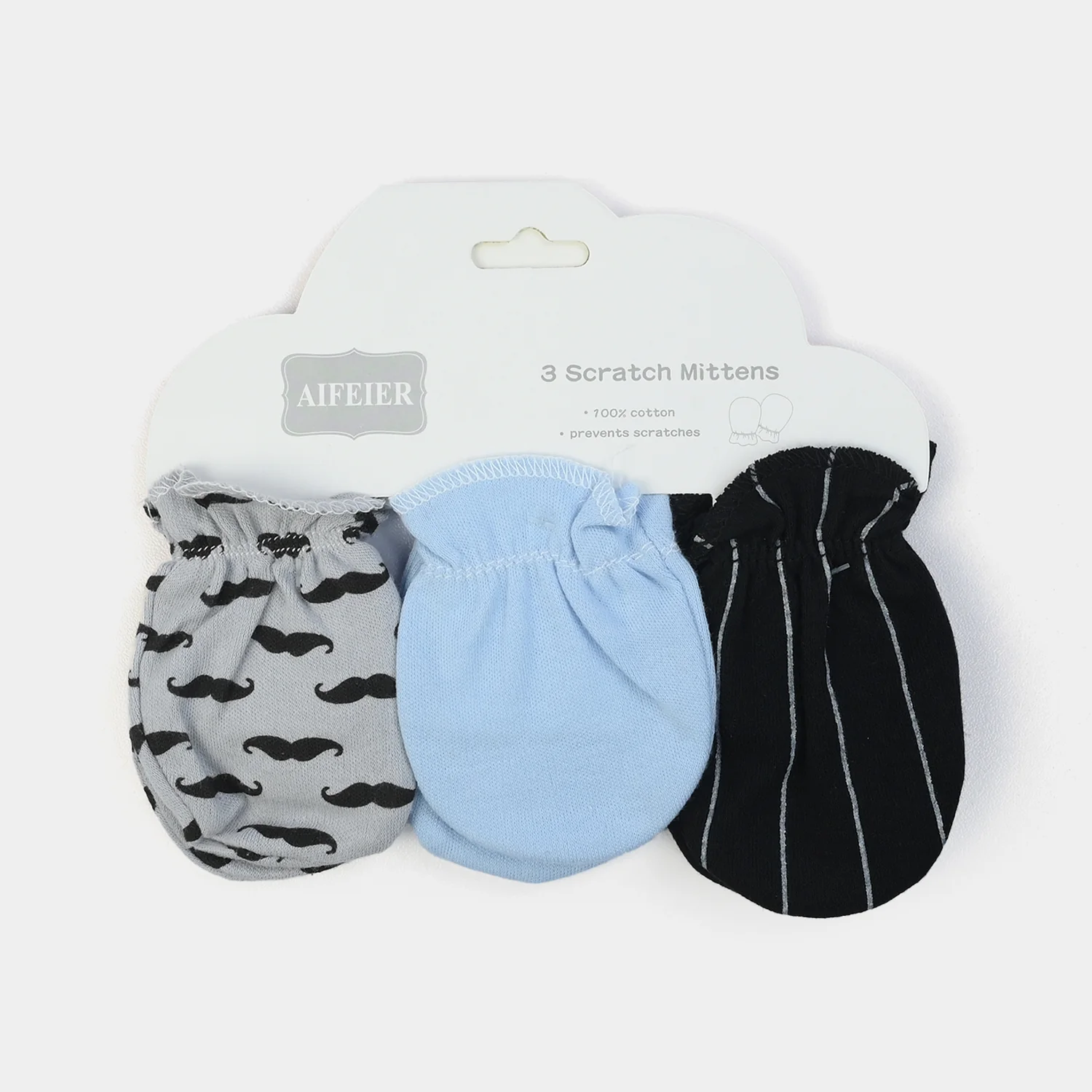 Baby Scratch Mittens 3Pcs - Image 3