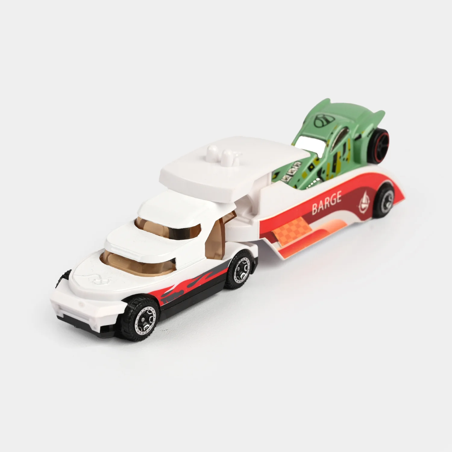Alloy Mini Truck With Barge Car Set - Image 2