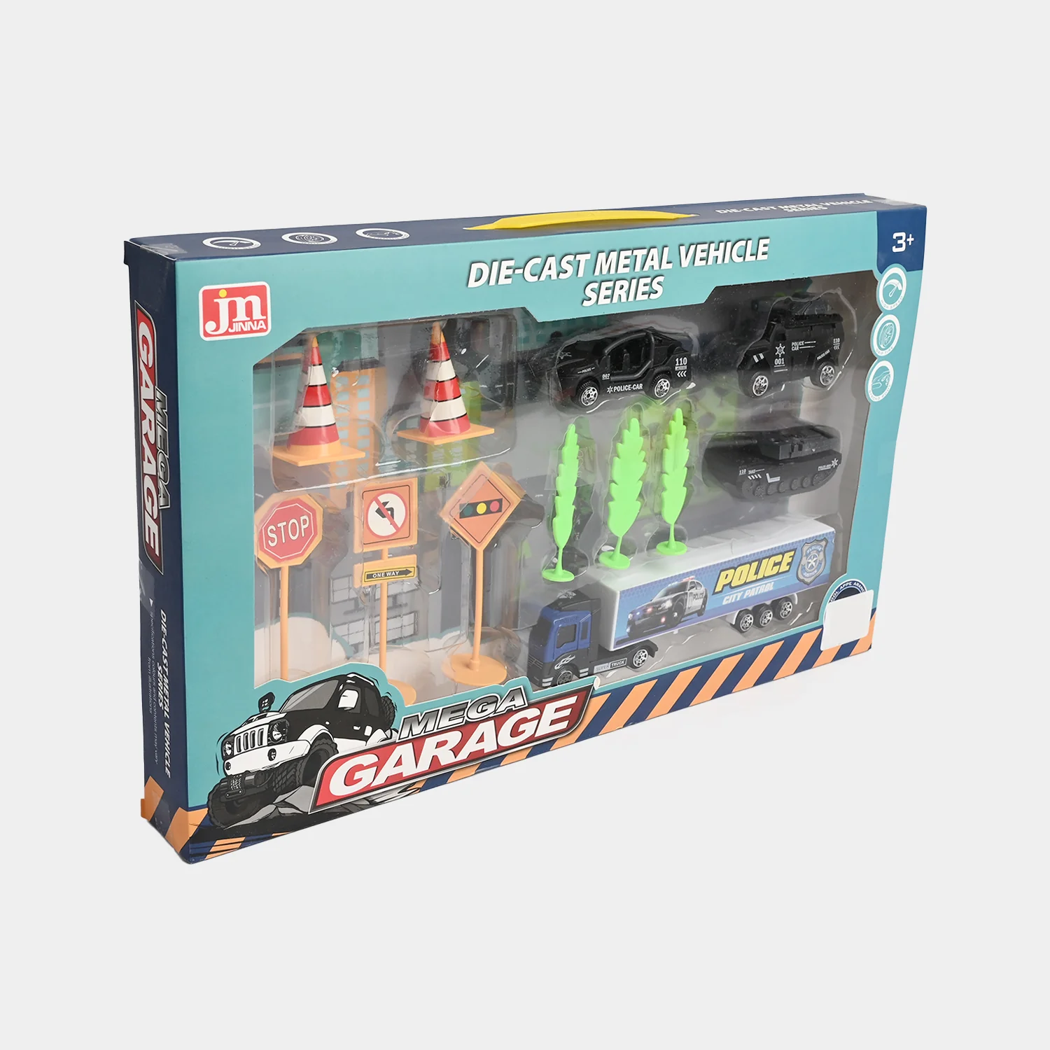 Die-Cast Metal Vehicle Garage Set - Image 3