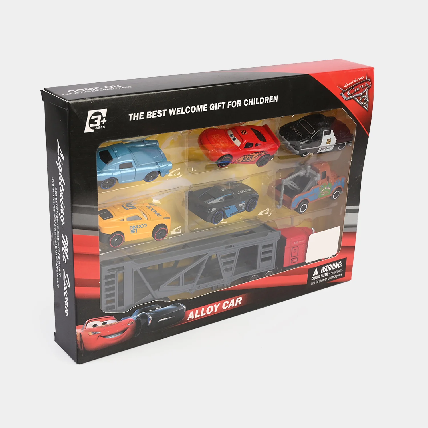Alloy Truck with Cars Play Set - Image 3