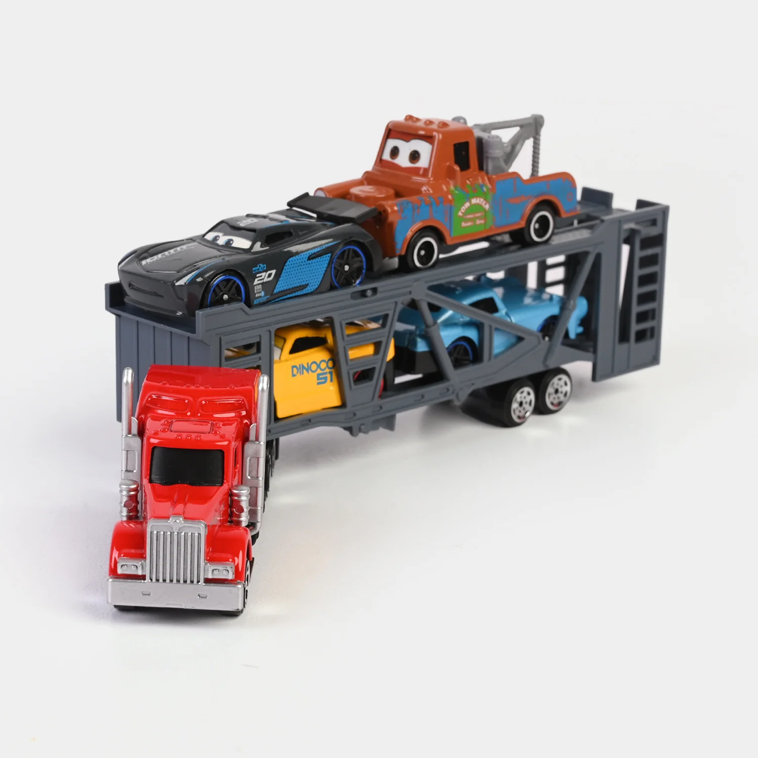 Alloy Truck with Cars Play Set - Image 6