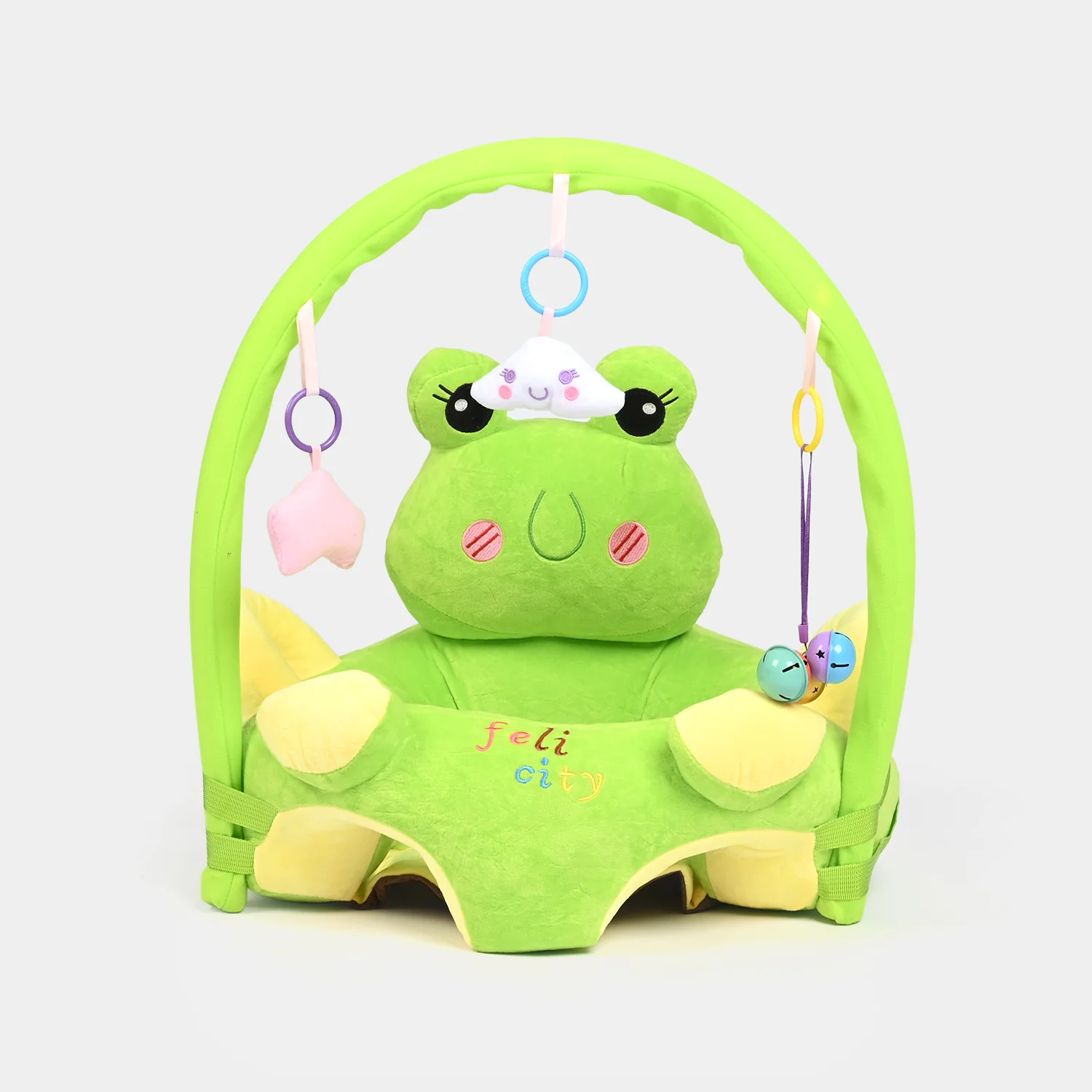 Cartoon Baby Floor Seat/Support Sofa Seat 6M+ | 544-Green - Image 4