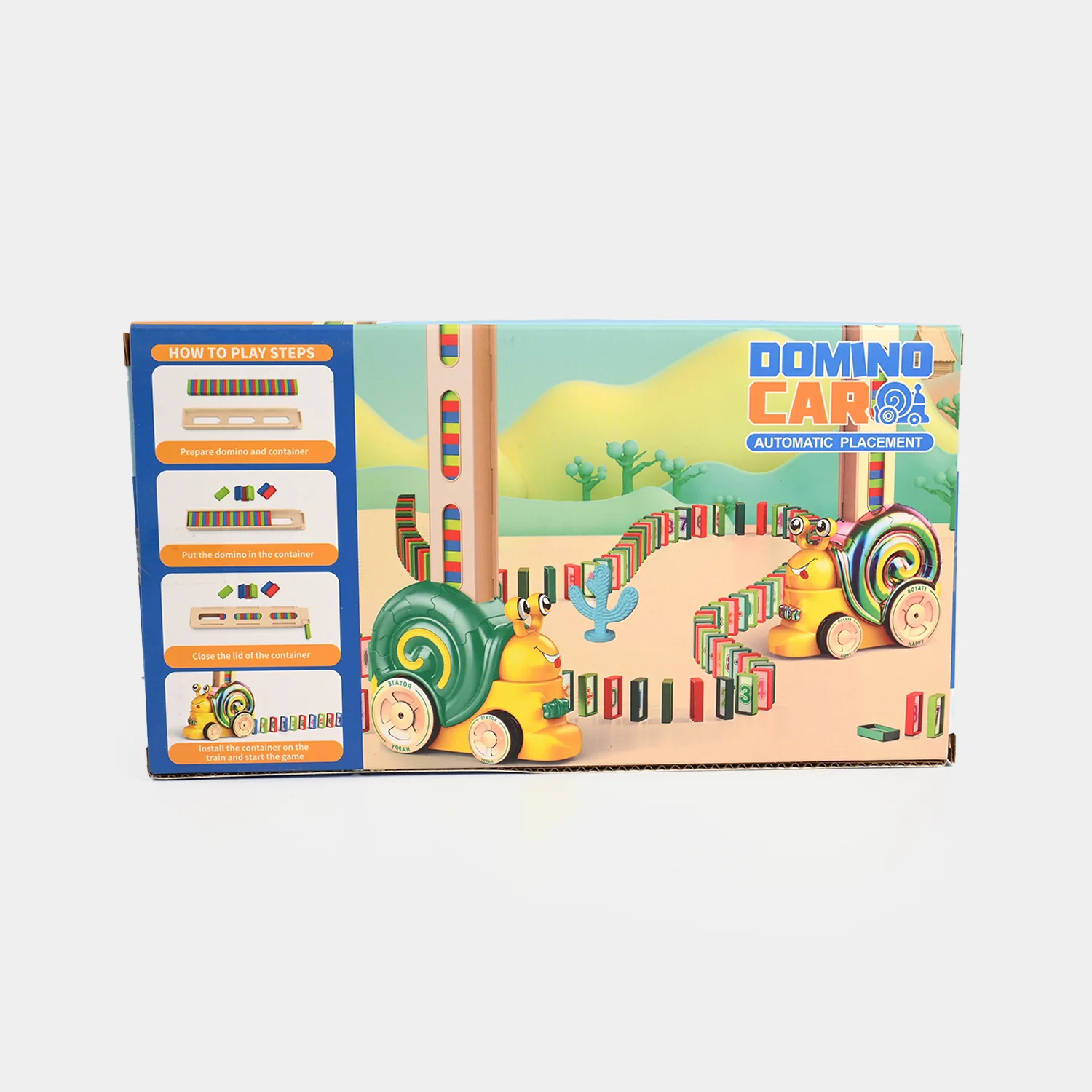 Automatic Domino Laying Snail Train Toy for Kids - Image 7