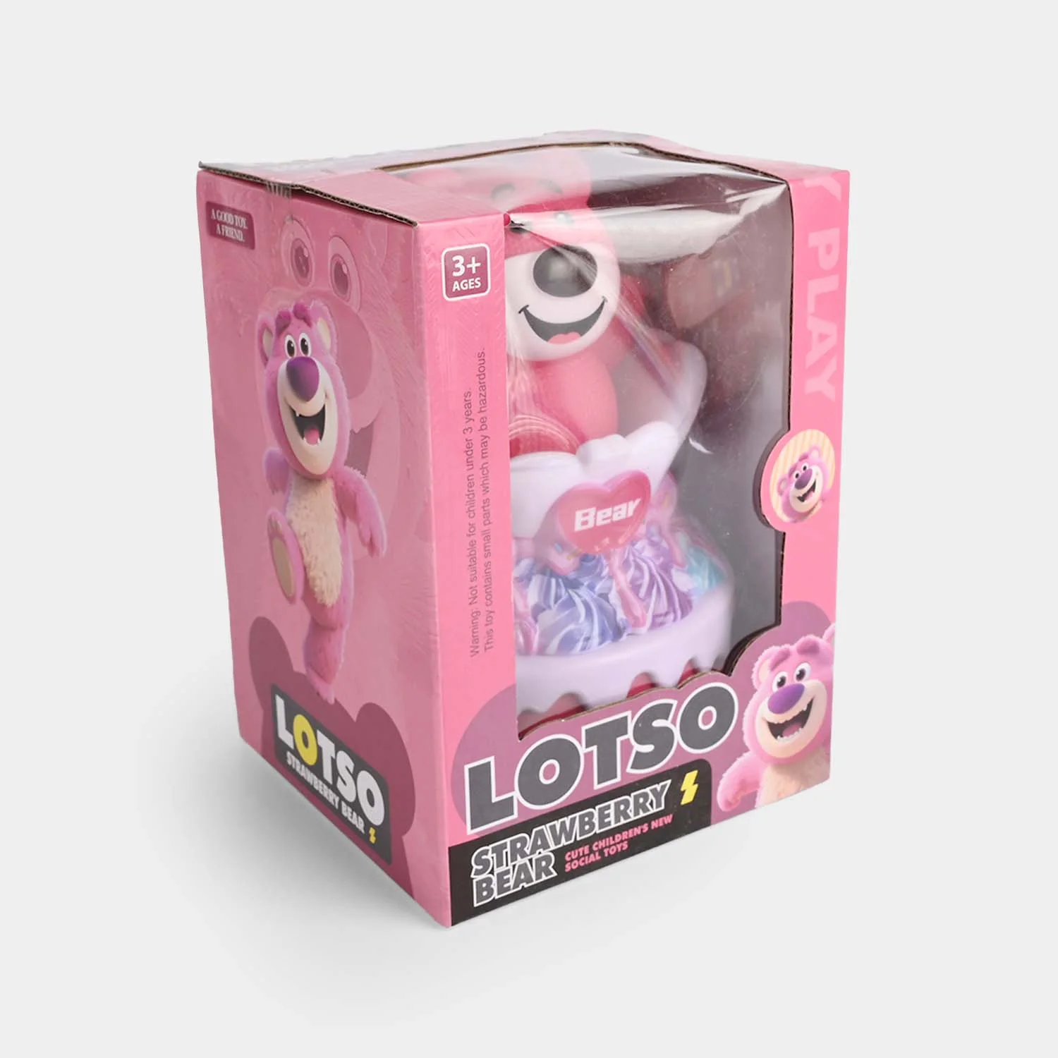 Strawberry Bear Musical Toy with Light & Sound - Image 3