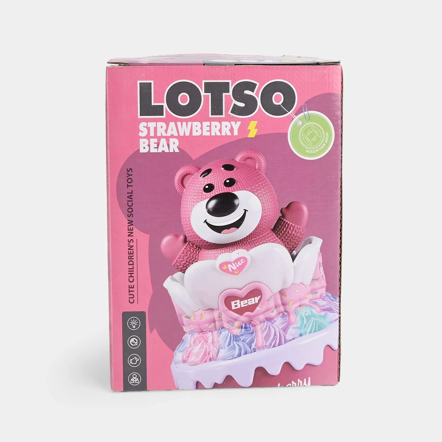 Strawberry Bear Musical Toy with Light & Sound - Image 4