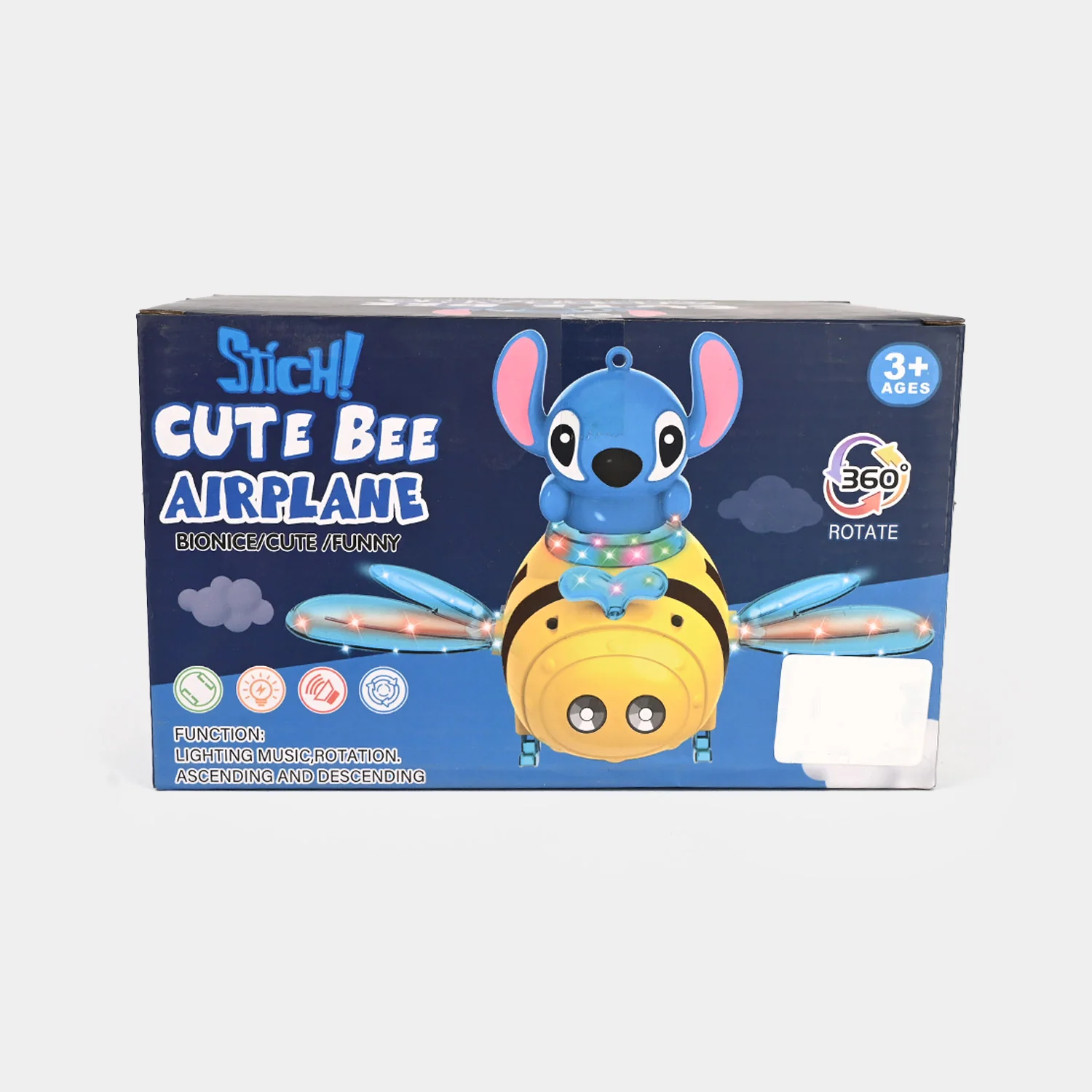 Cute Bee Airplane Universal Toy with Lights & Sound - Image 7