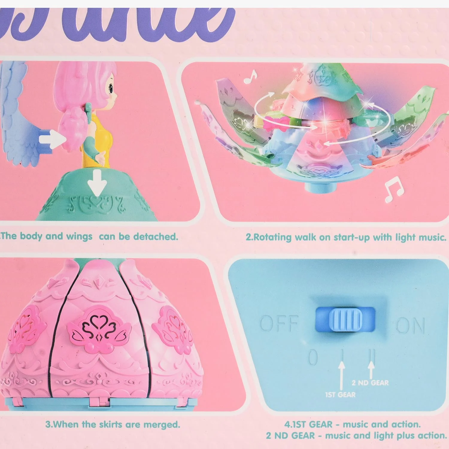 Universal 360 Rotating Princess with Light & Music - Image 6