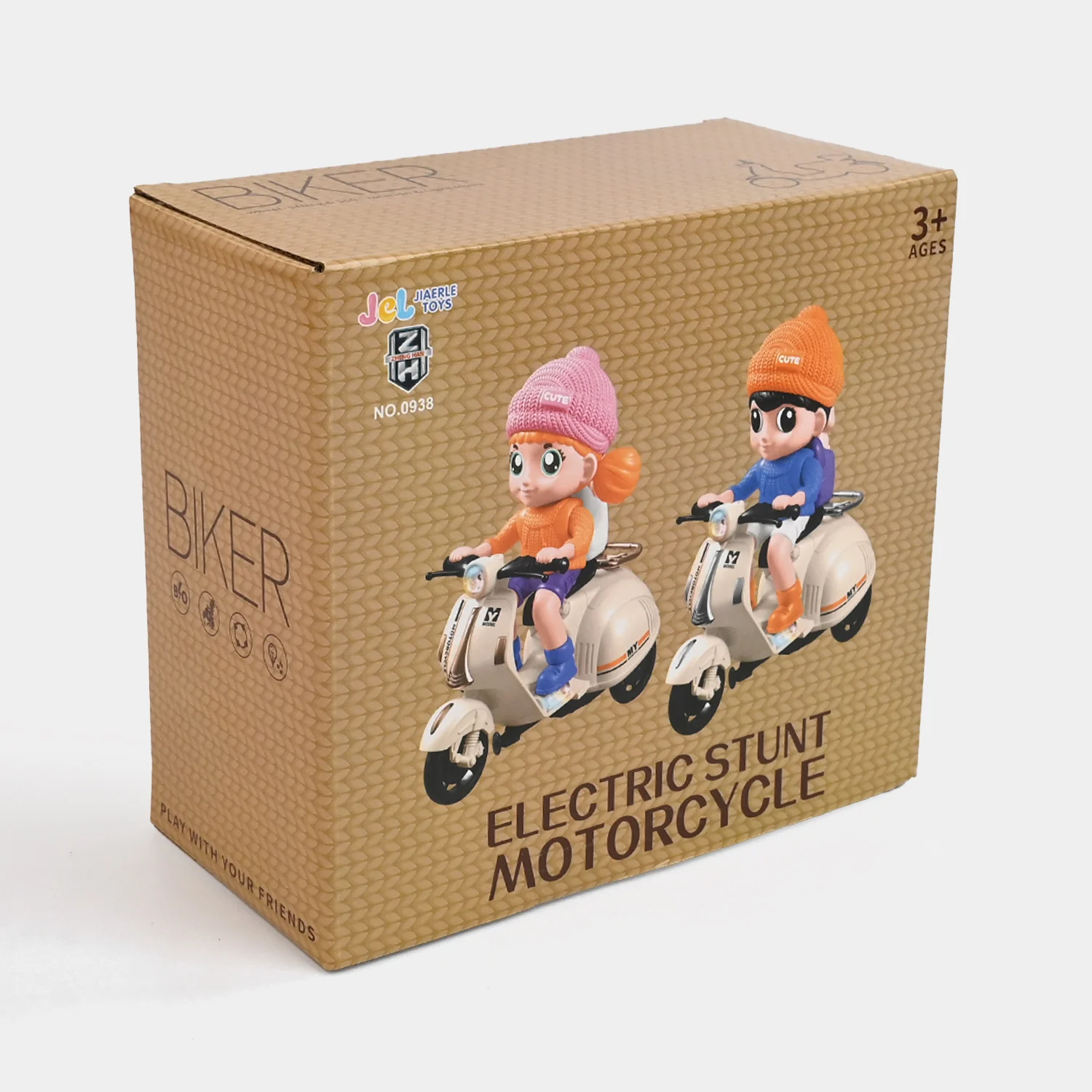 Electric Stunt Biker Motorcycle with Light & Sound - Image 4