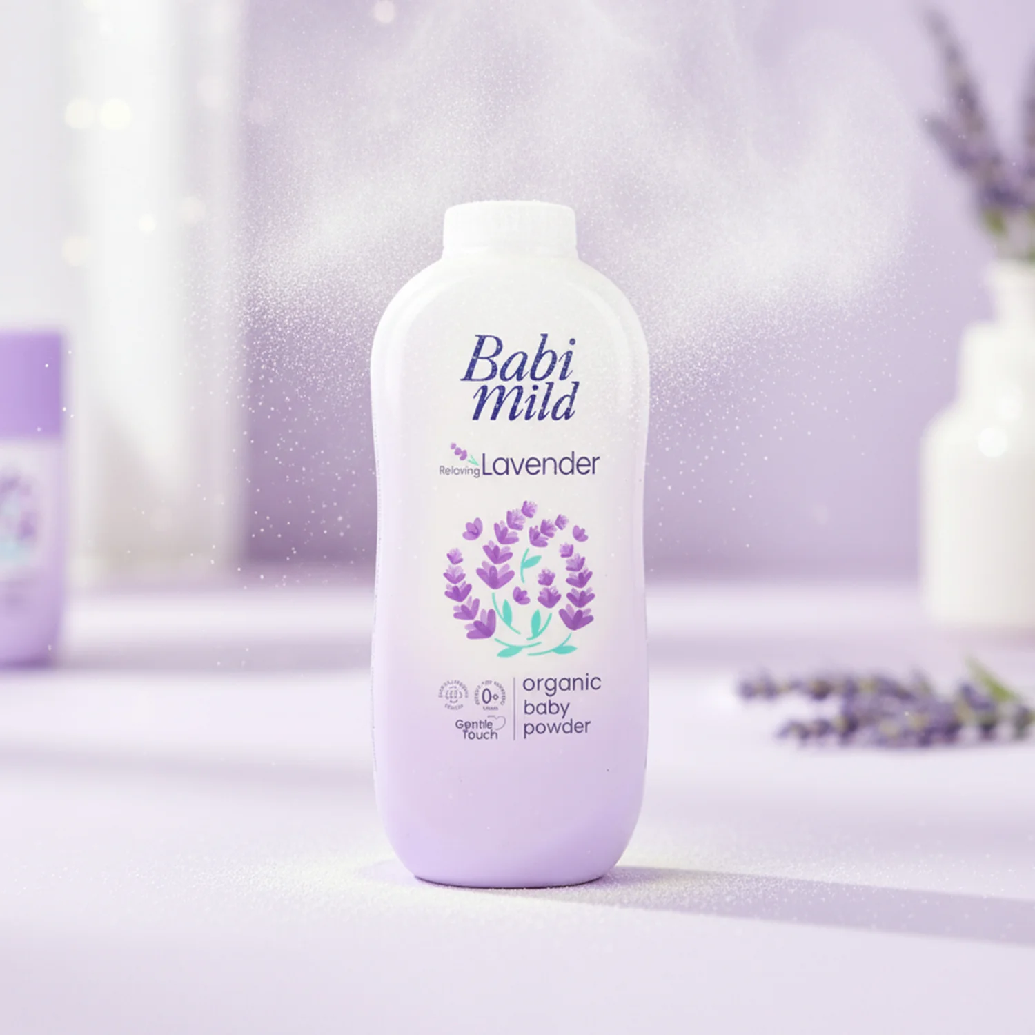 Babi Mild Baby Powder Lavender 350gm - Image 2