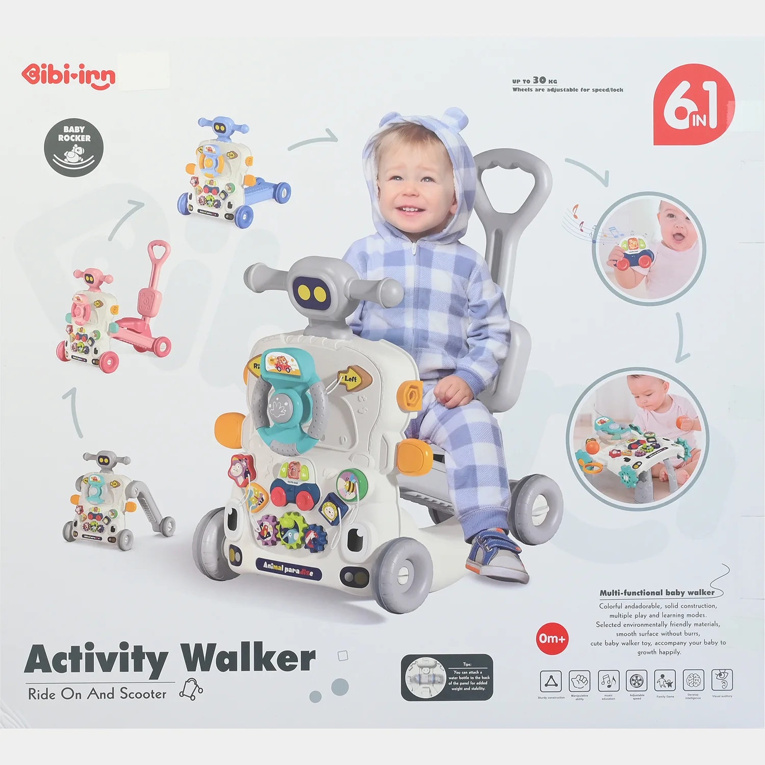 6 In 1 Baby Activity Walker - Image 6