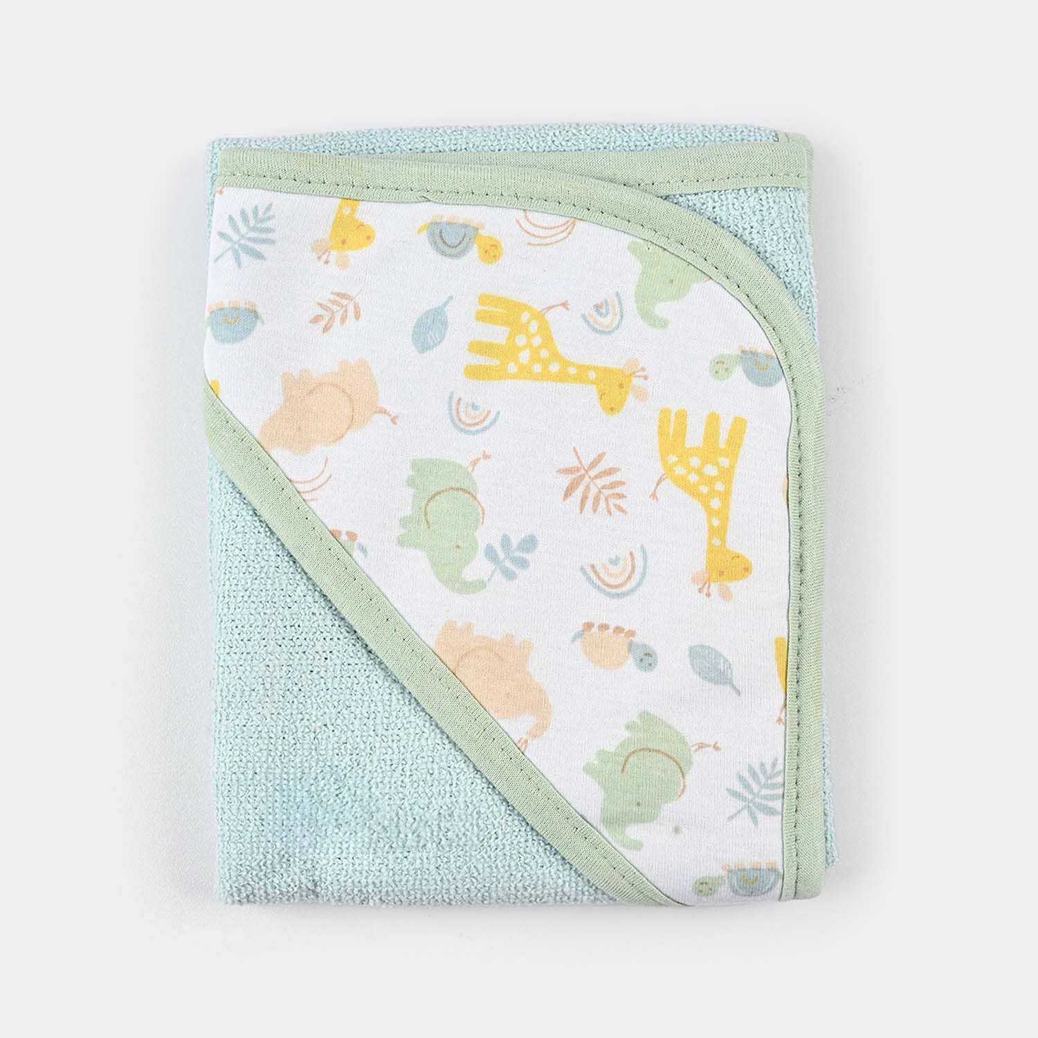 Baby Bath Towel Green - Image 3