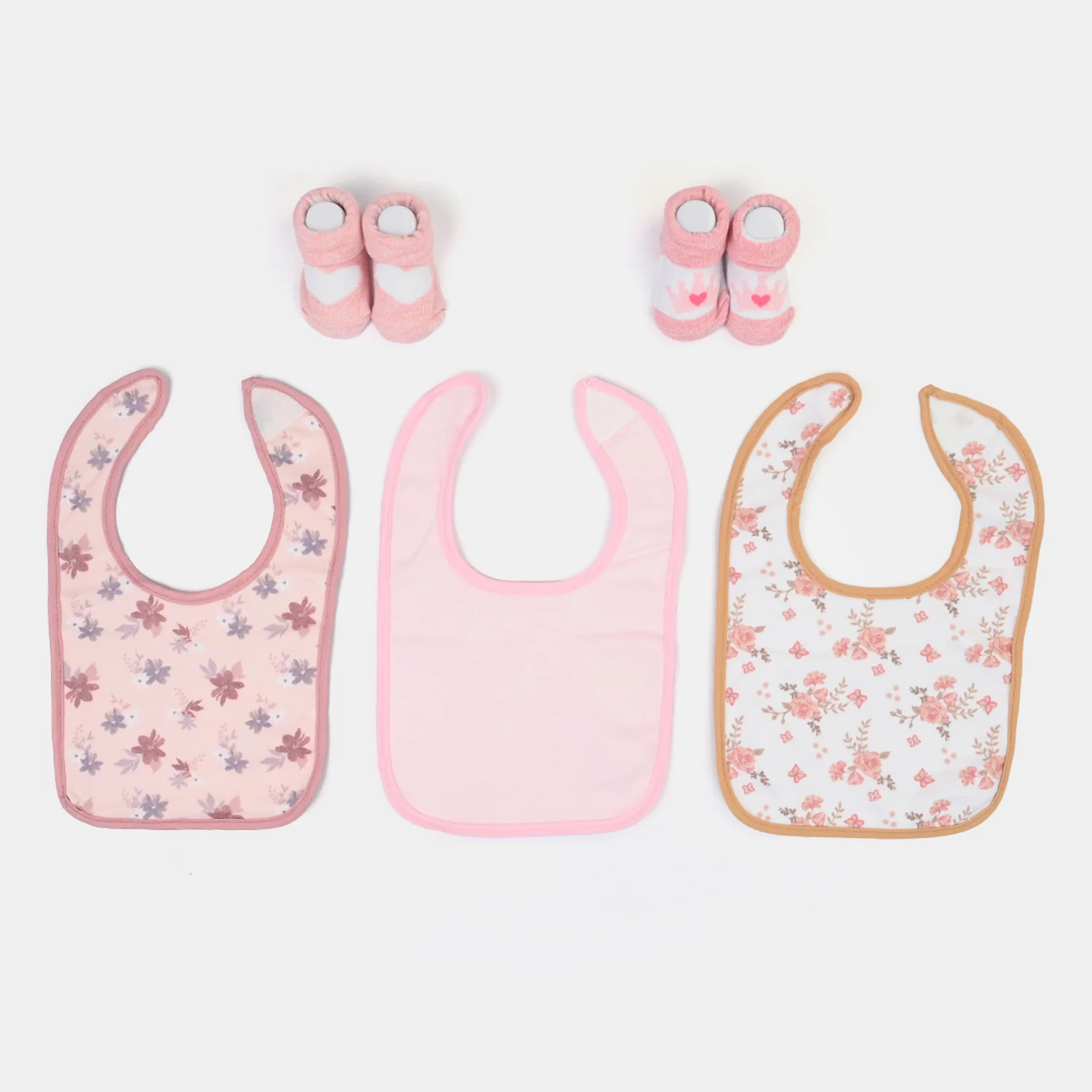 Baby Bib & Booties Set