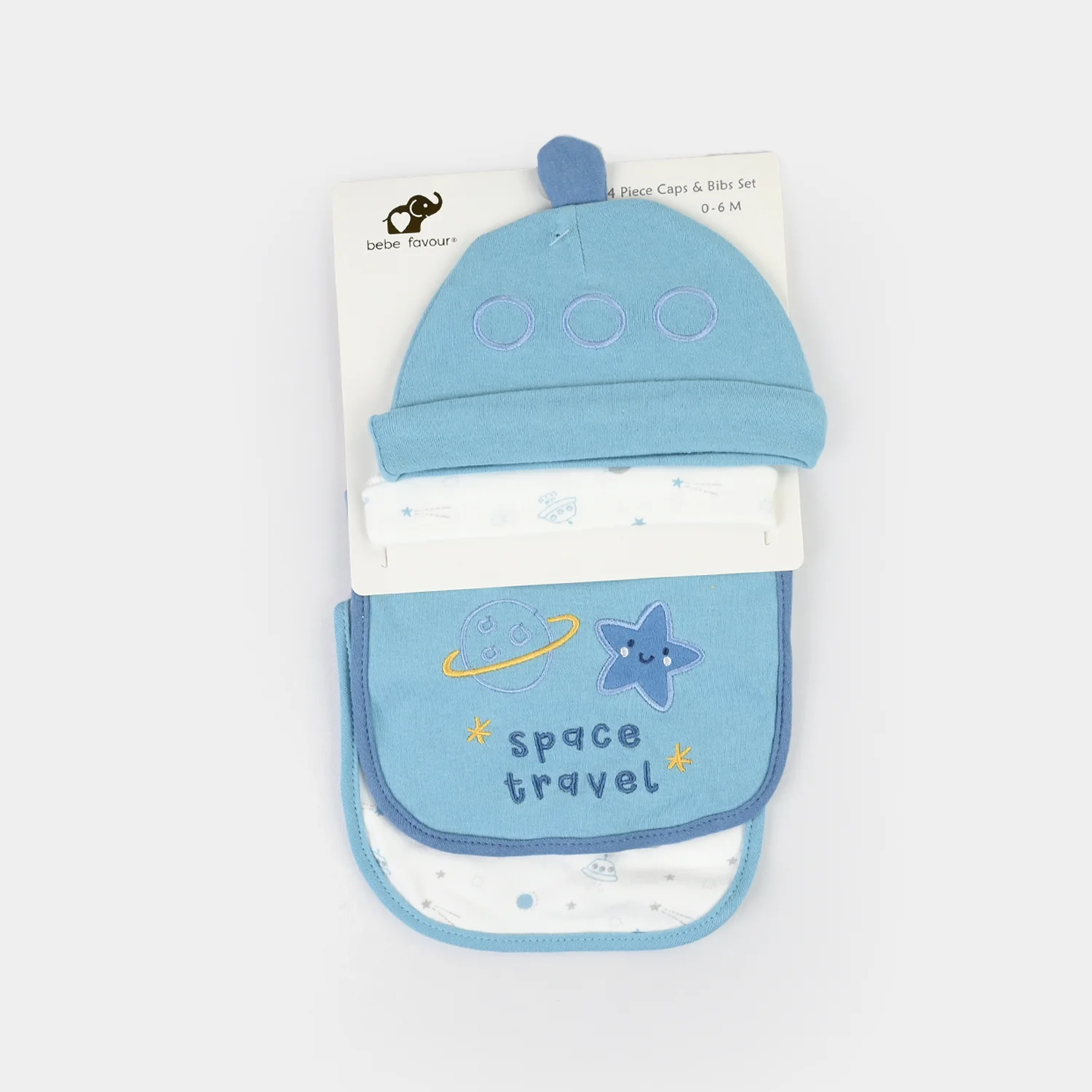 Baby Bib & Cap Pack of 4 - Image 3
