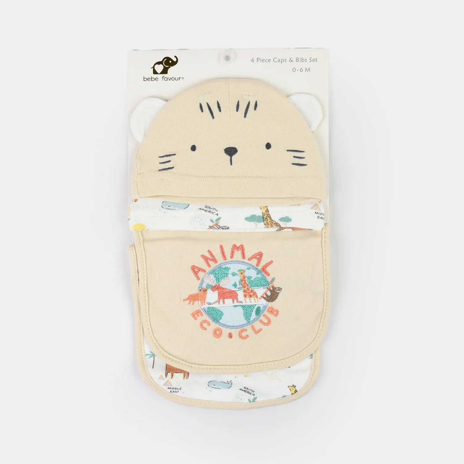 Baby Bib & Cap Pack of 4 - Image 3