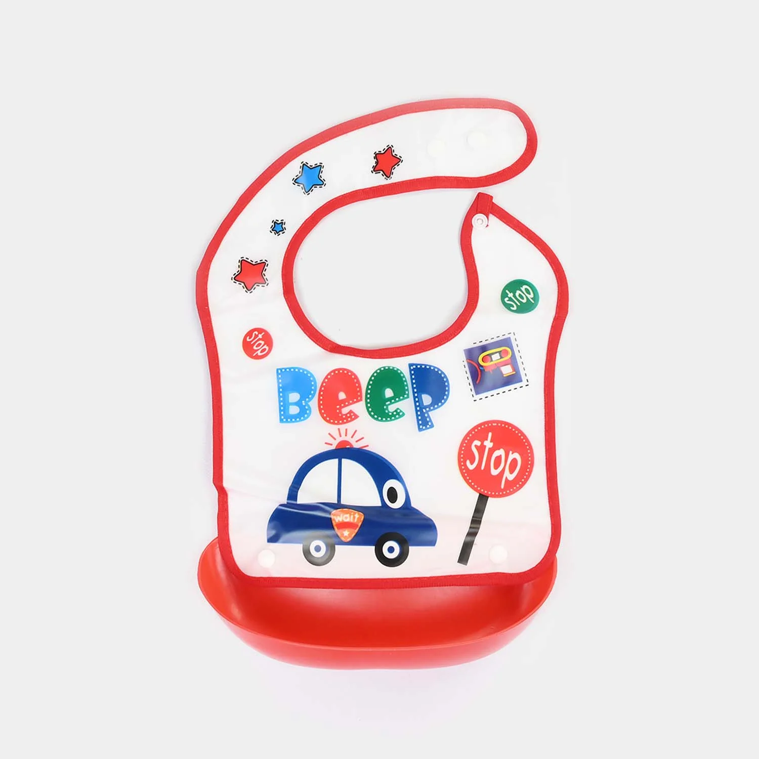 PLASTIC BIB WITH HOLDER FOR BABIES - Image 2