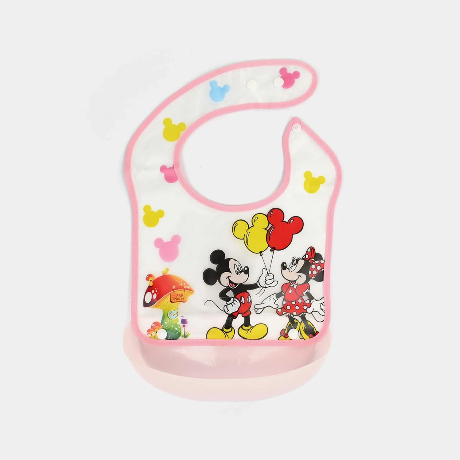 PLASTIC BIB WITH HOLDER FOR BABIES - Image 2