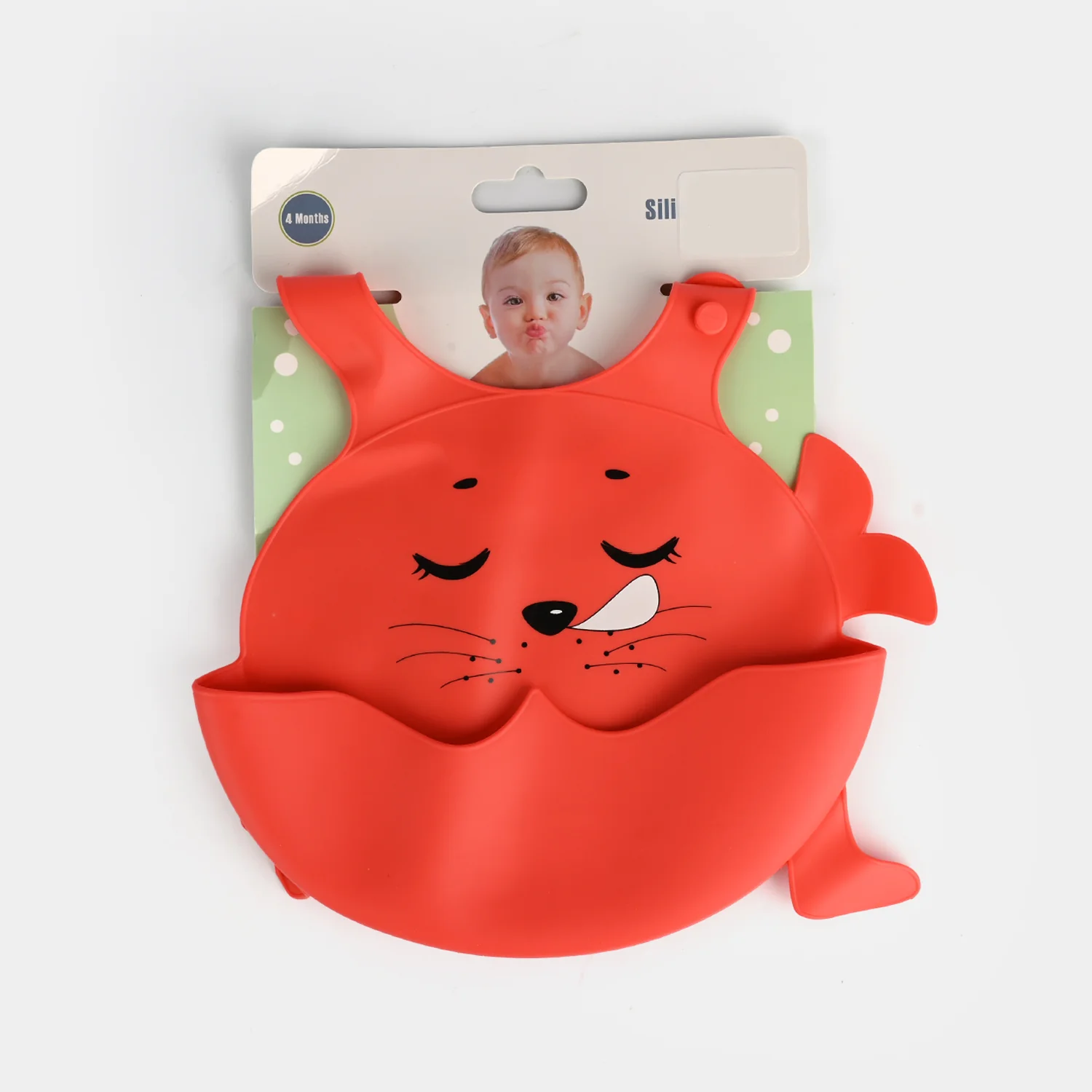 Silicone Baby Feeding Bib | 4M+ - Image 3
