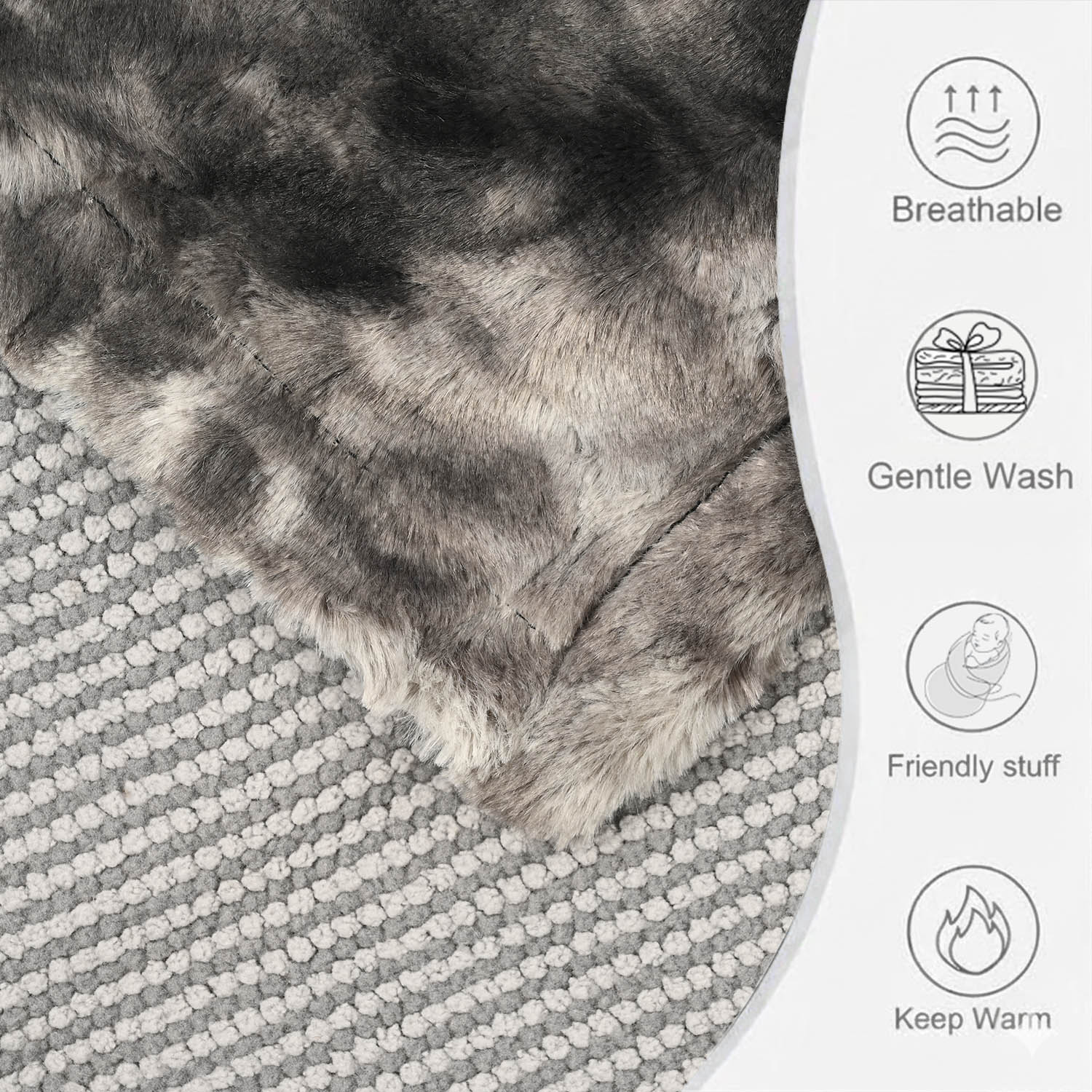 Plush Textured Blanket - Image 2
