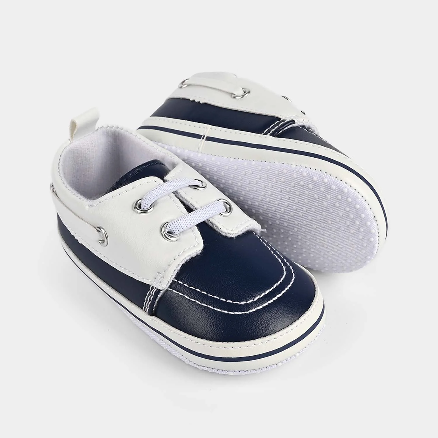 Baby Boy Shoes B-17-Navy/White - Image 2