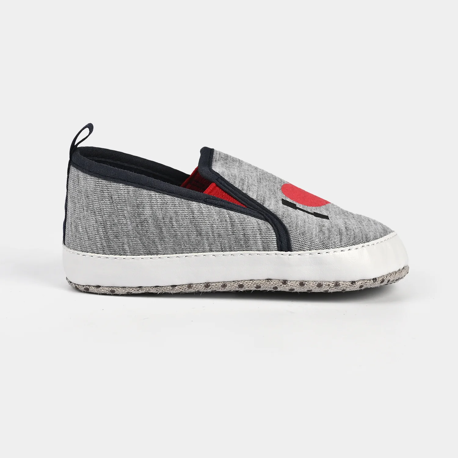 Baby Boys Shoes B-24 Slip-On Loafers – Grey - Image 3
